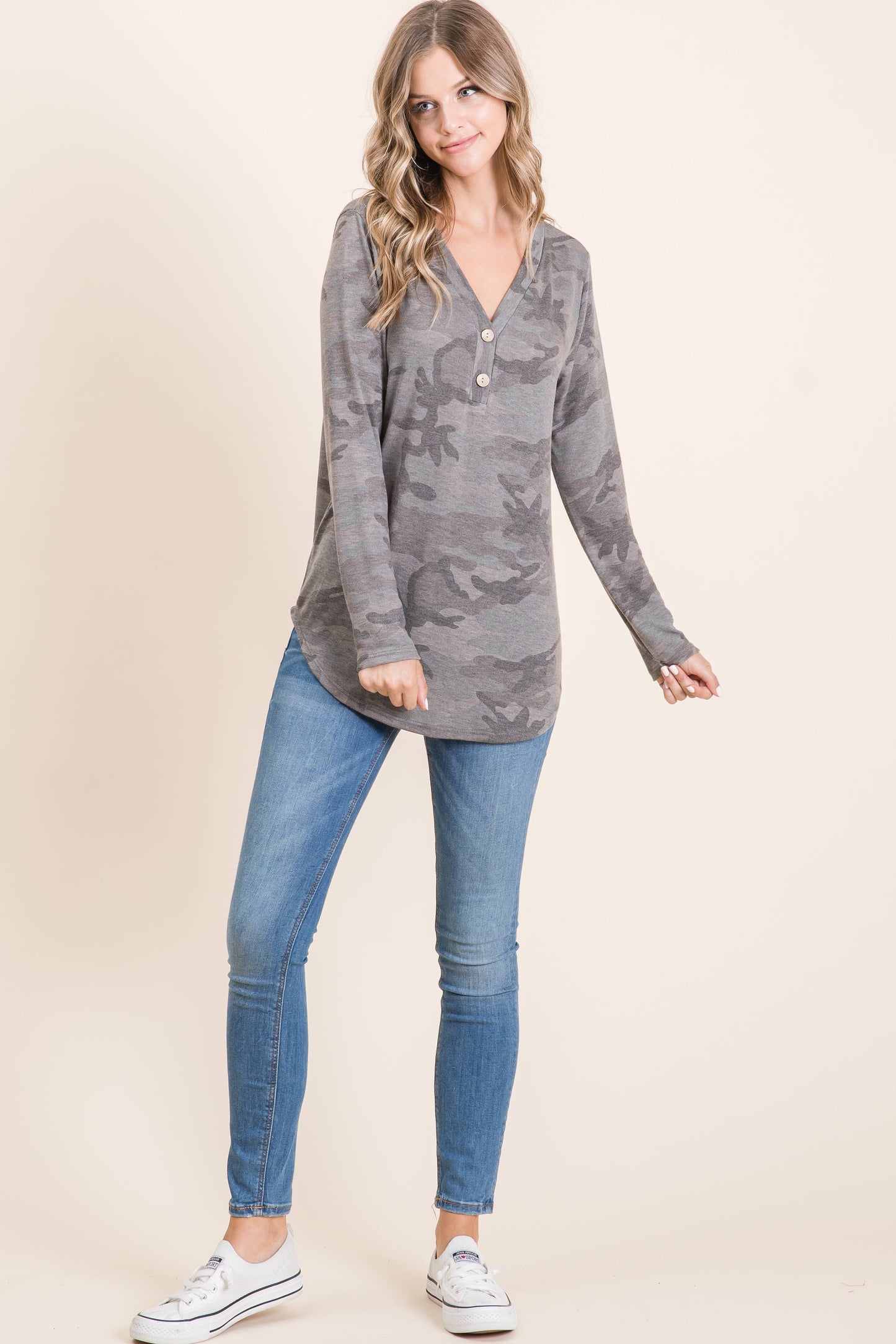 Brighton Camo Print Top S-XL