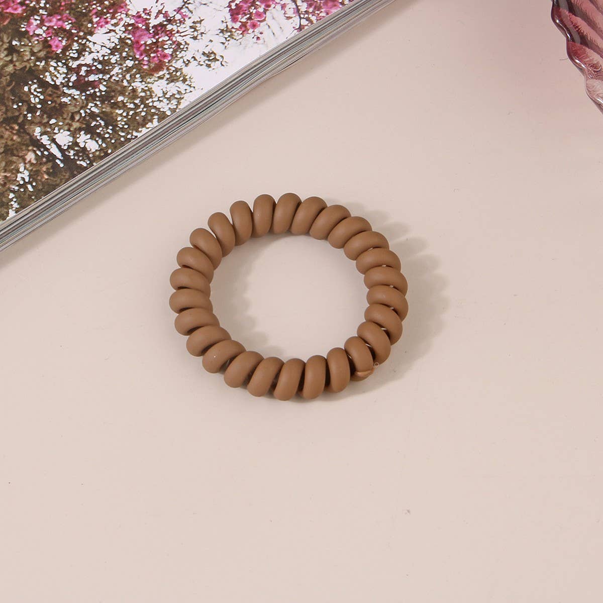 Frosted Phone Cord Hair Ties - Multiple Colors