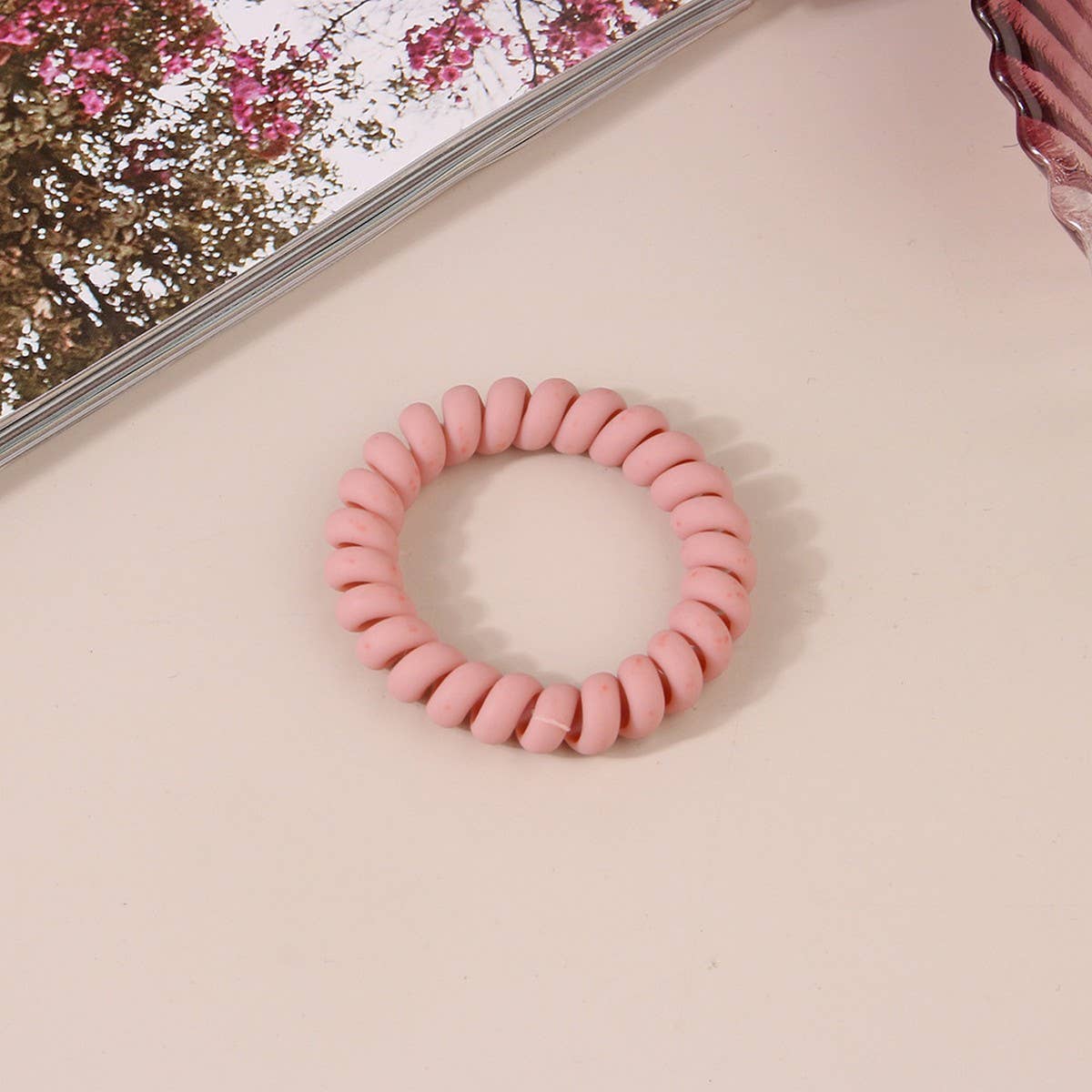 Frosted Phone Cord Hair Ties - Multiple Colors