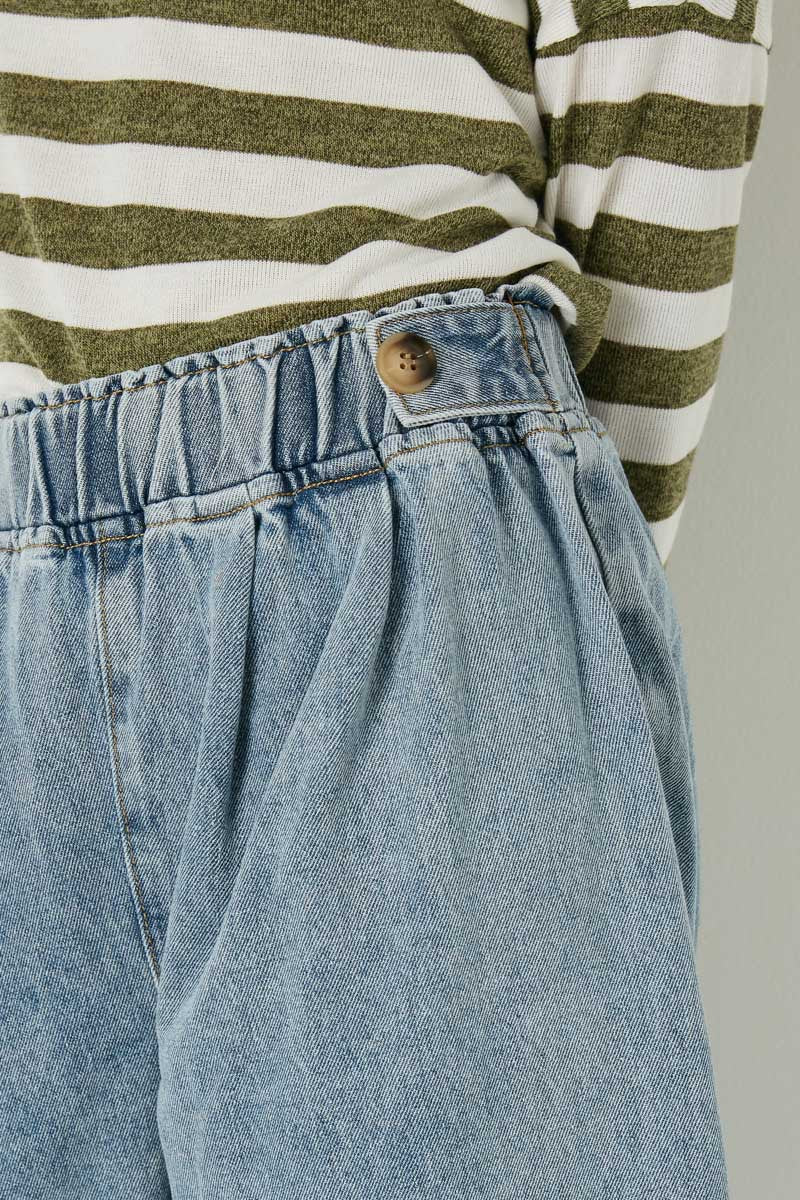 Girl's Cropped Denim Pants