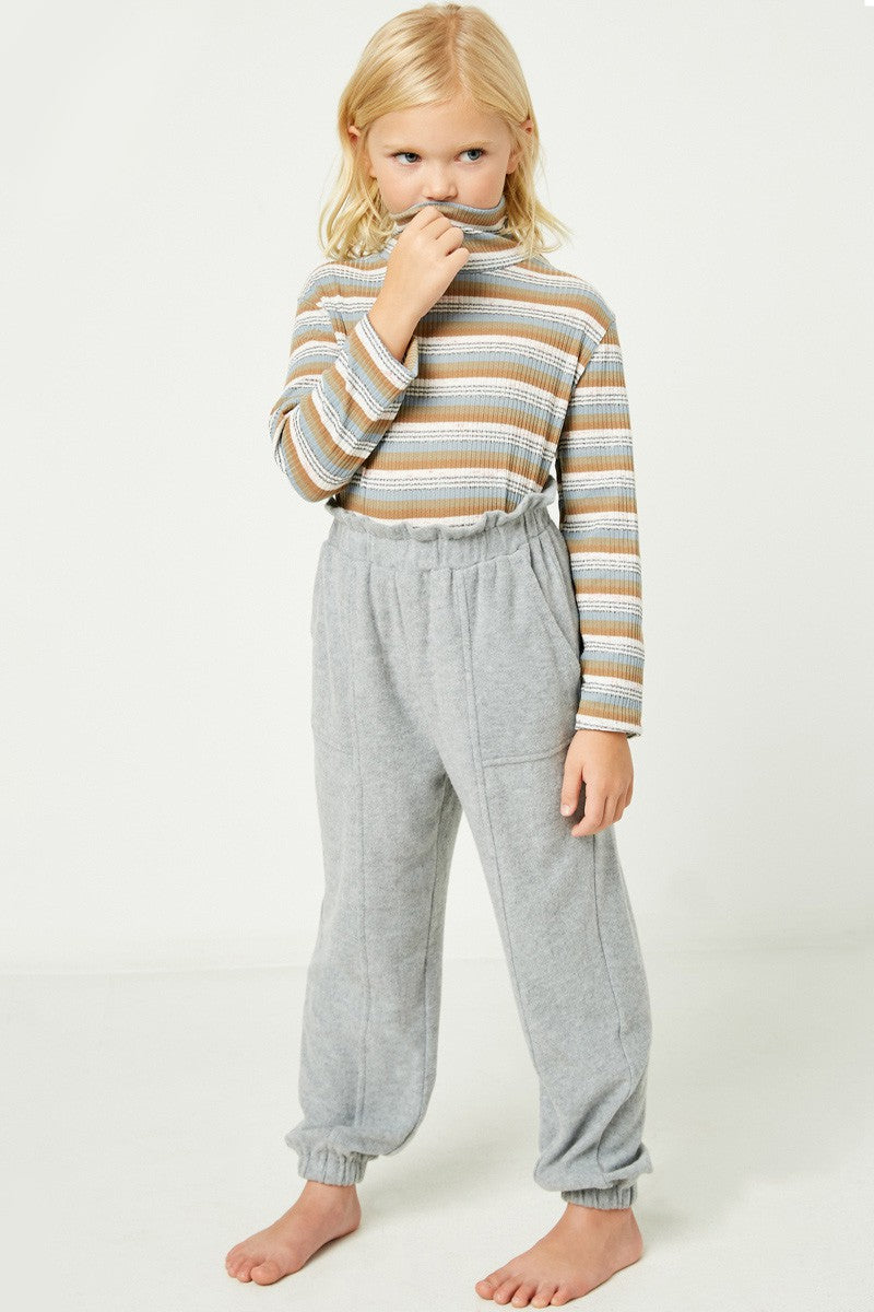 Girl's Soft Paperbag Jogger