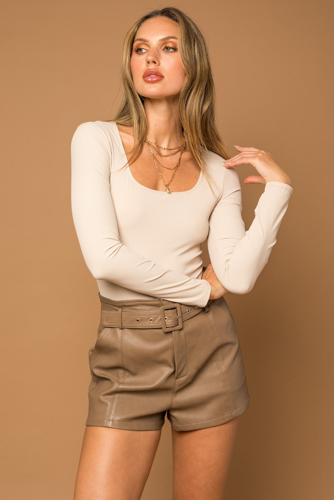 Square Neck Bodysuit - Multiple Colors