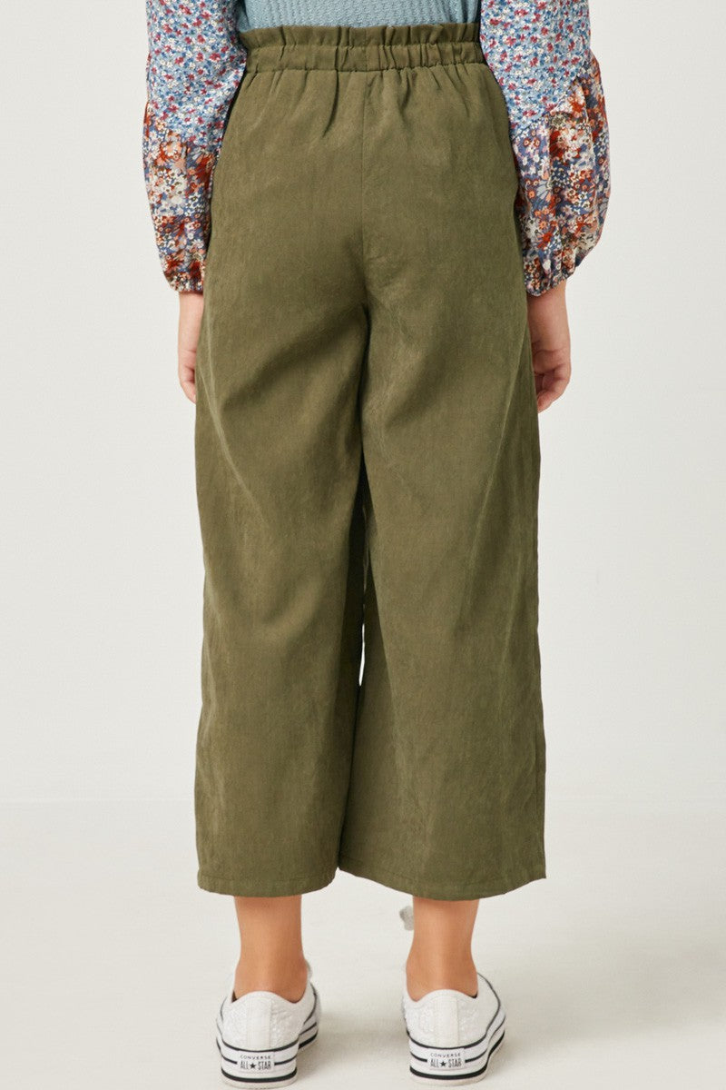Girl's Brushed Wide Leg Pant