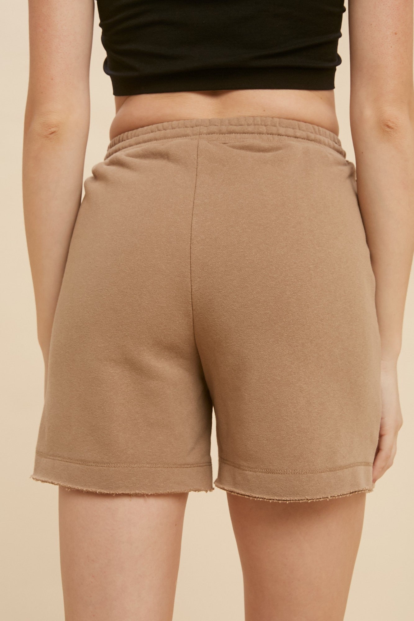 Taupe French Terry Shorts