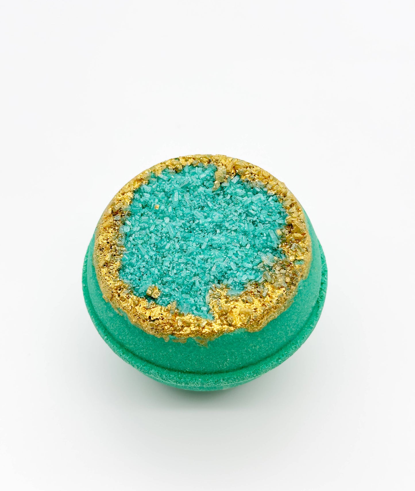 ⭐ Crystal Geode Bath Bomb - Emerald, Green + Gold