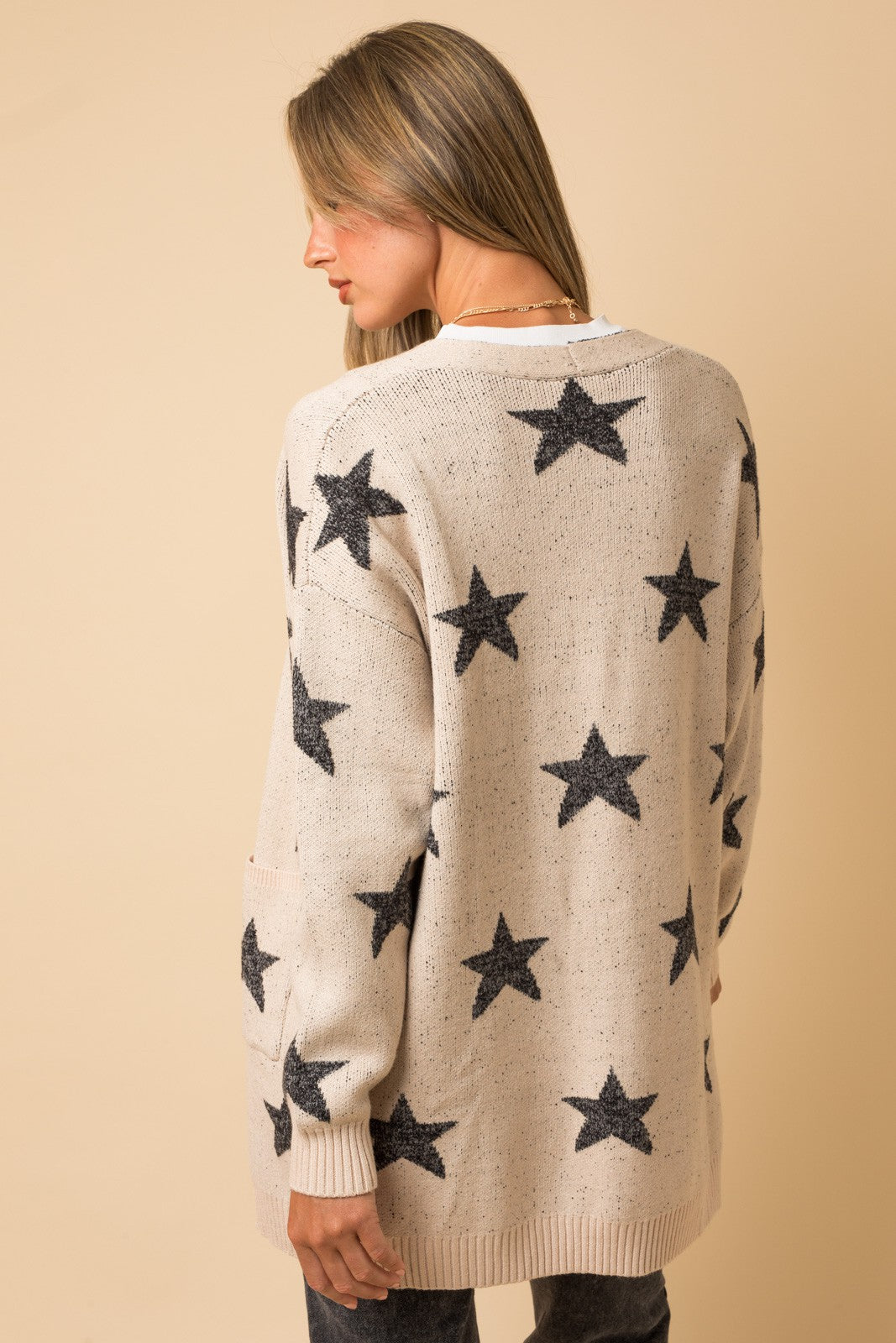 Star Cardigan Sweater