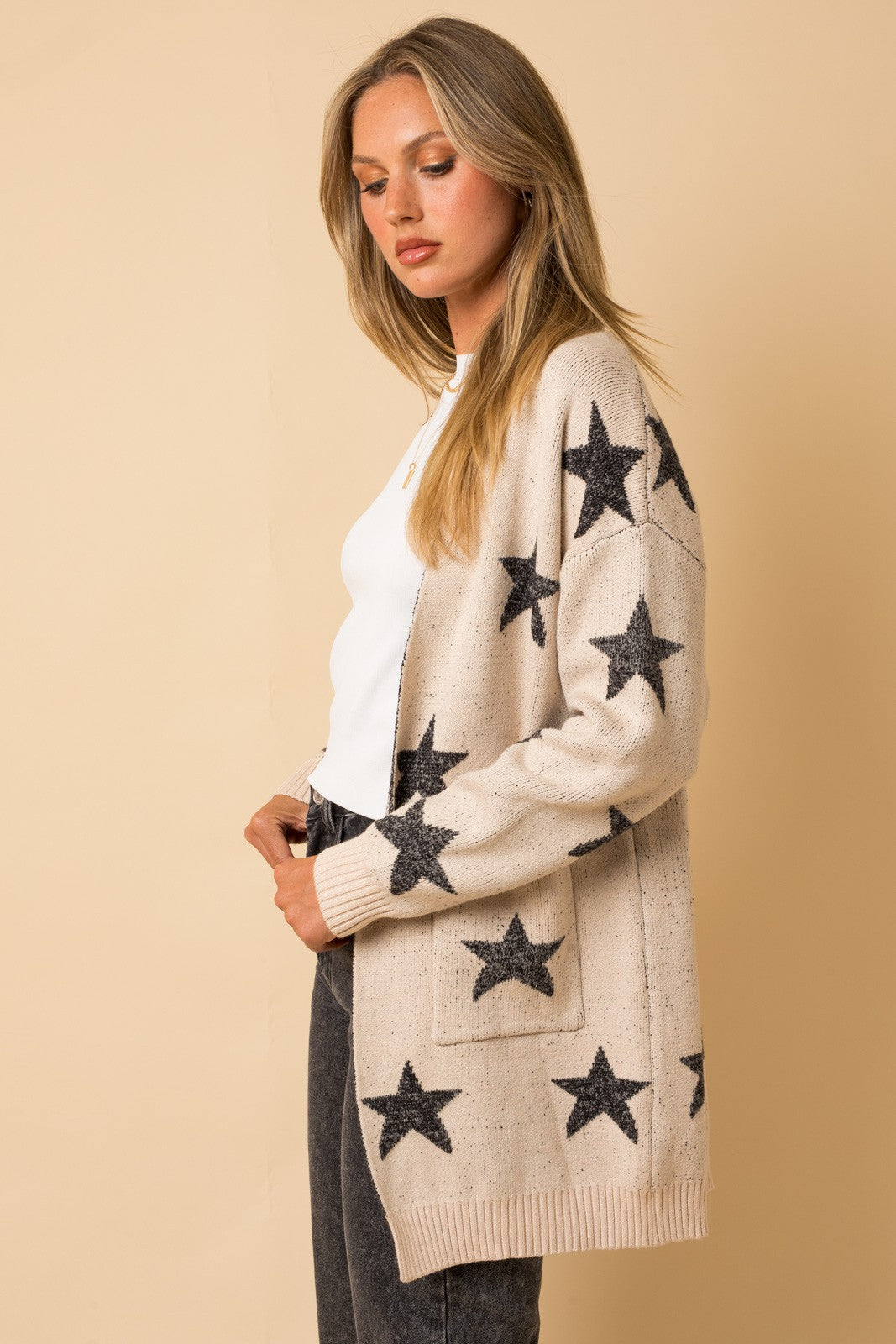 Star Cardigan Sweater