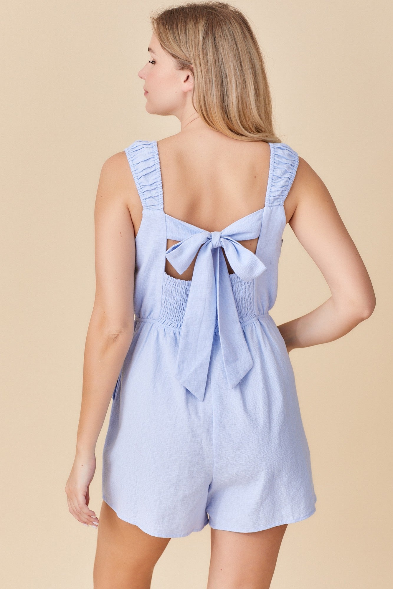 Billie Baby Blue Romper