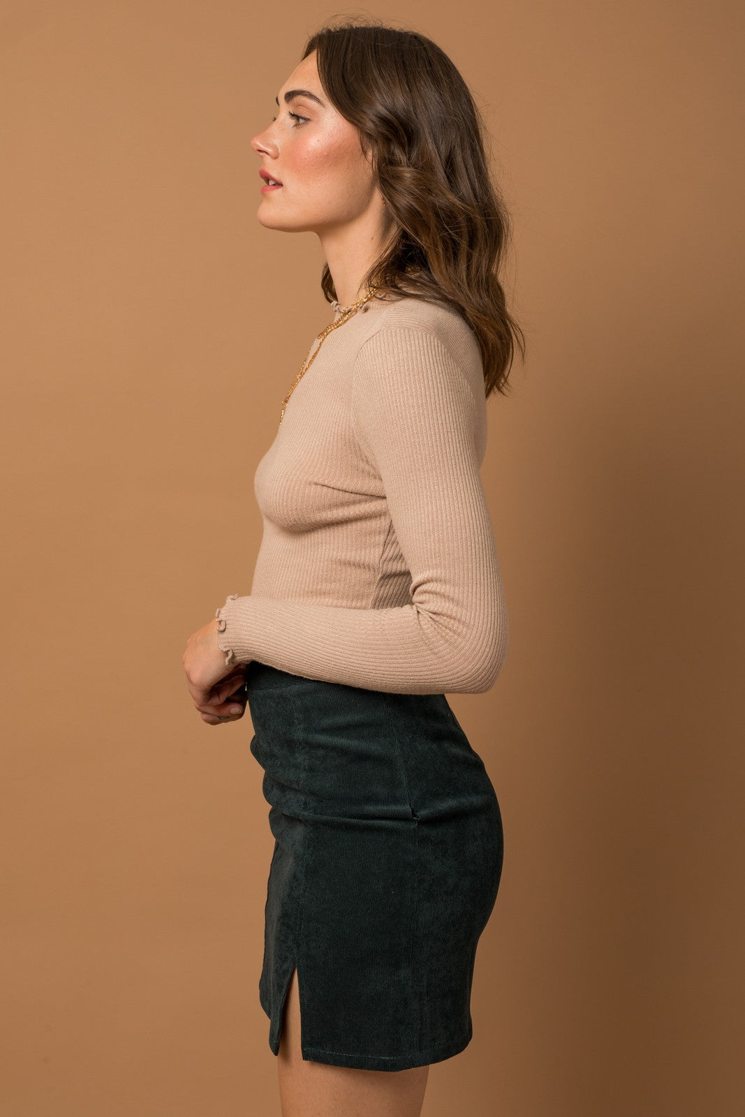 Ribbed Merrow Edge Bodysuit