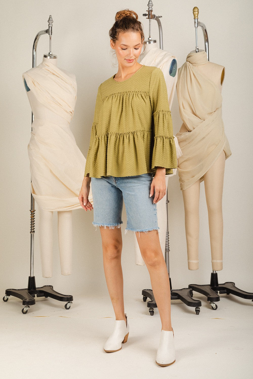 Tiered Woven Top - Multiple Colors