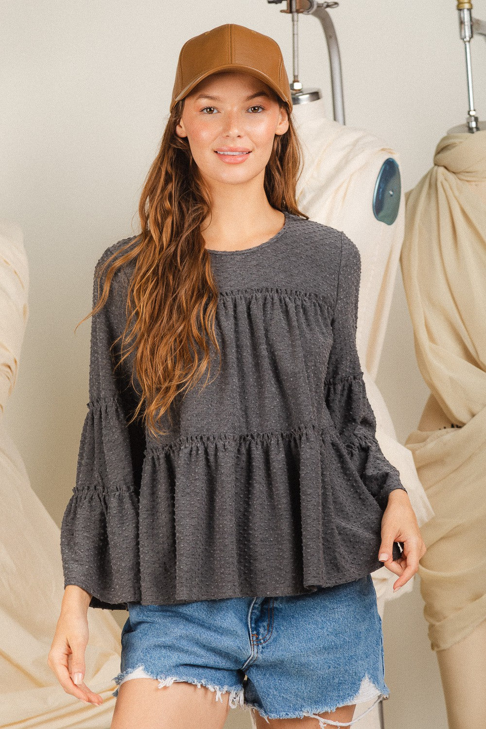 Tiered Woven Top - Multiple Colors