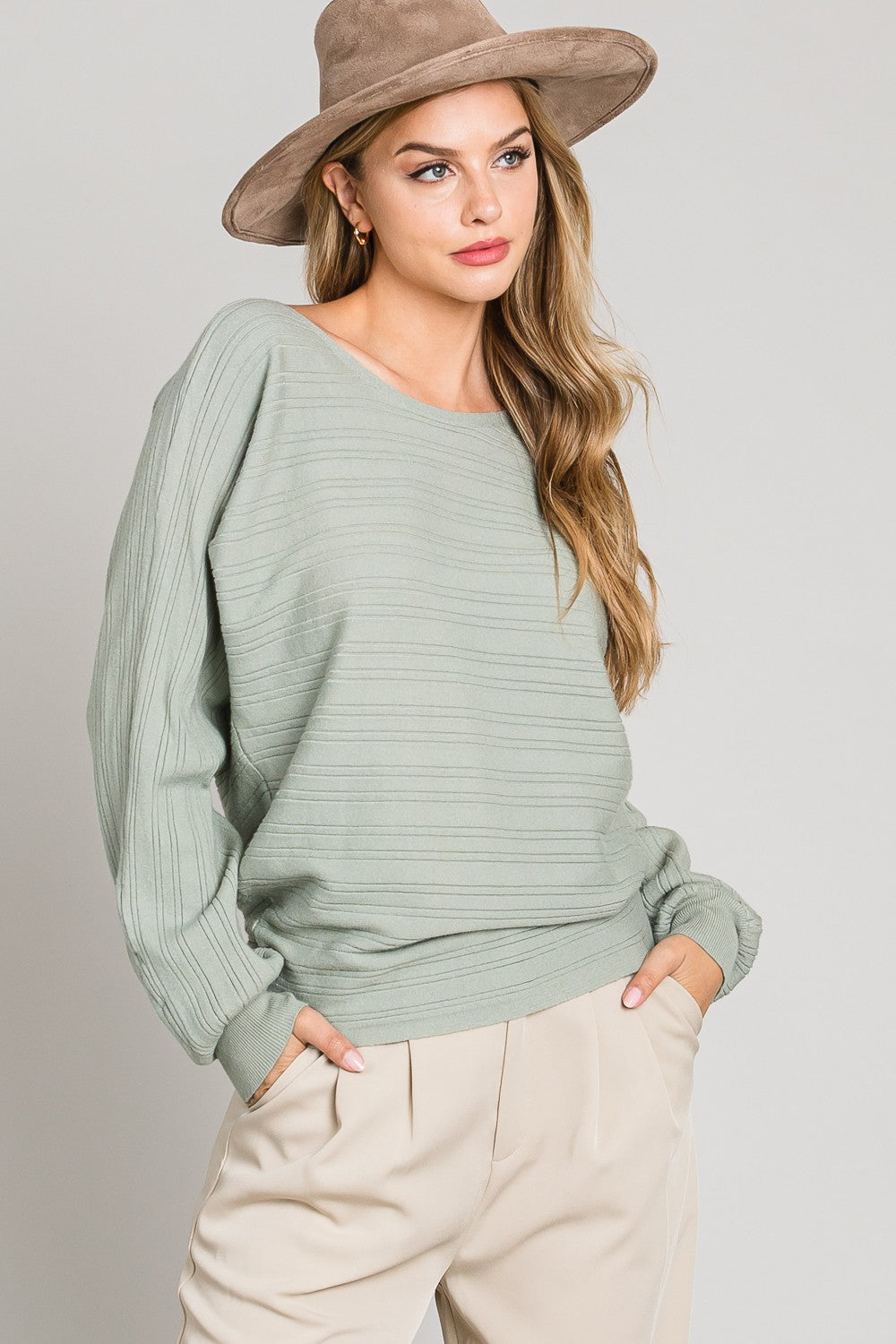 Soft Ribbed Pullover - Multiple Colors