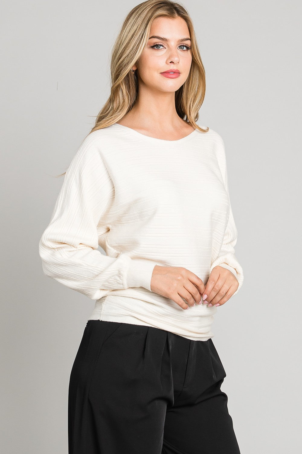 Soft Ribbed Pullover - Multiple Colors