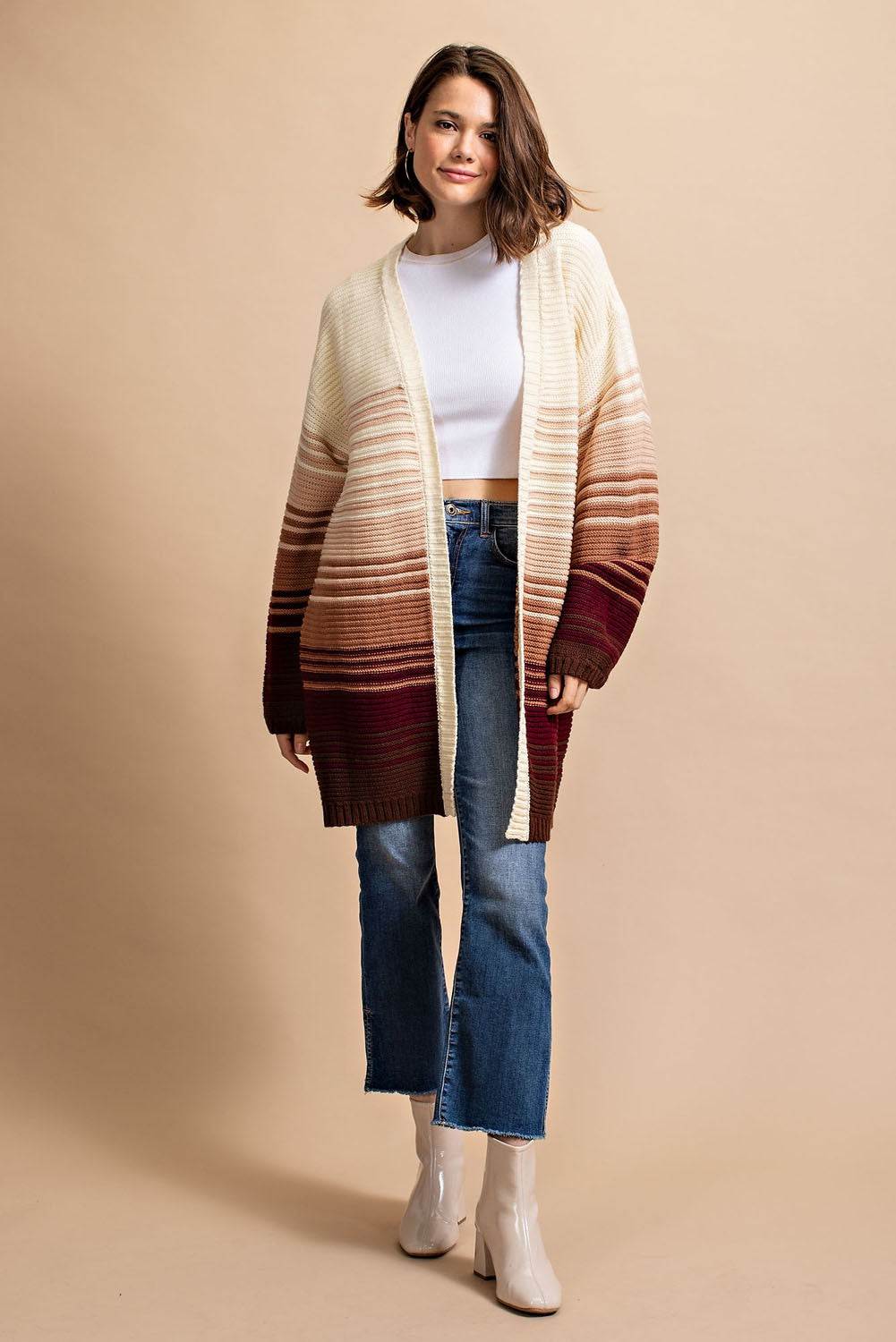 Mixed Color Cardigan