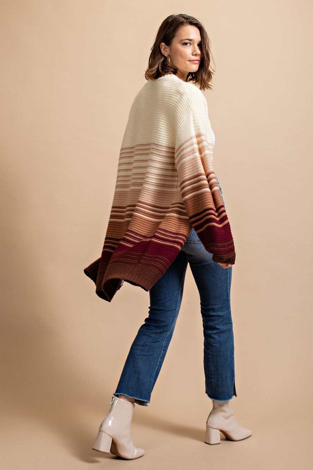 Mixed Color Cardigan