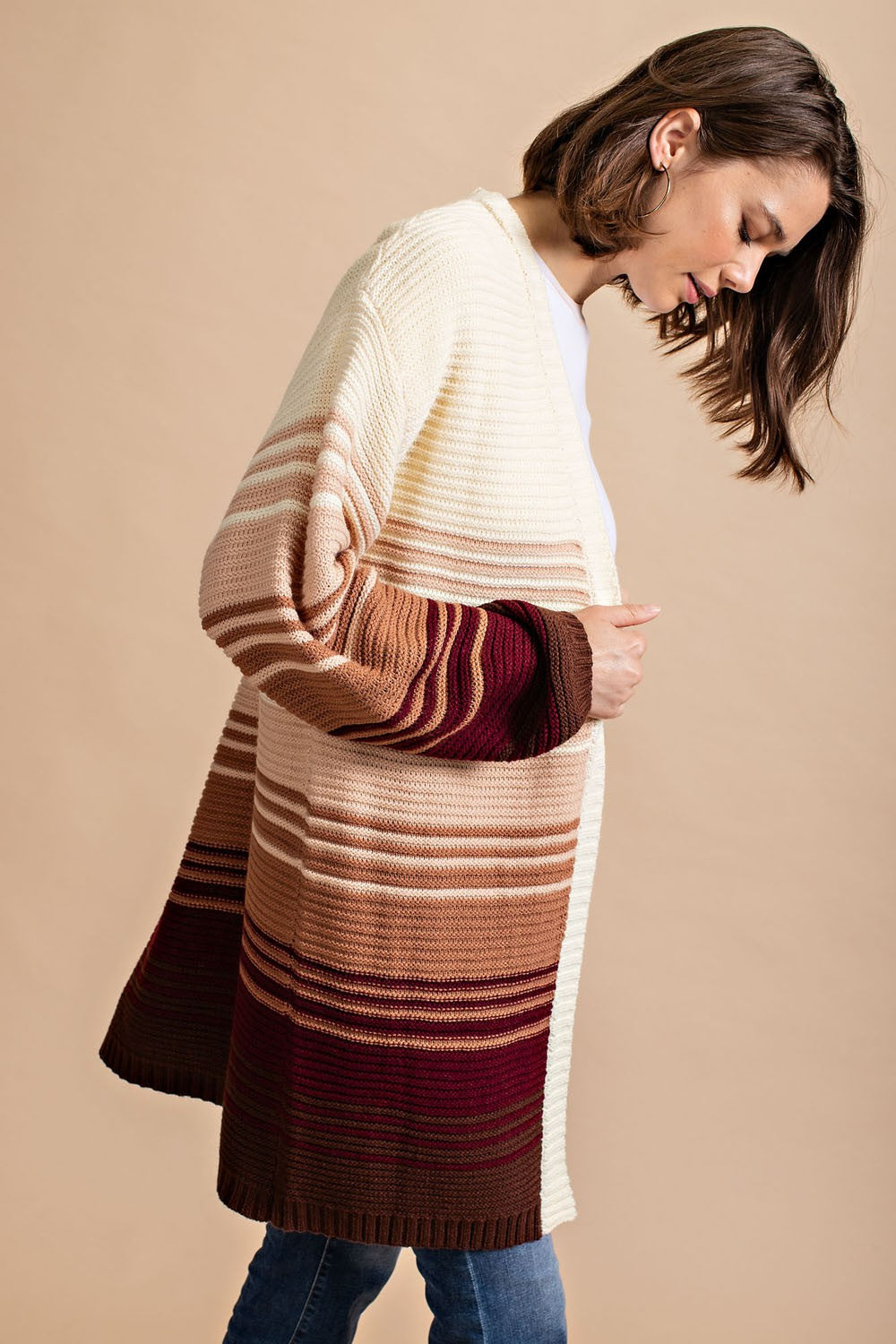 Mixed Color Cardigan