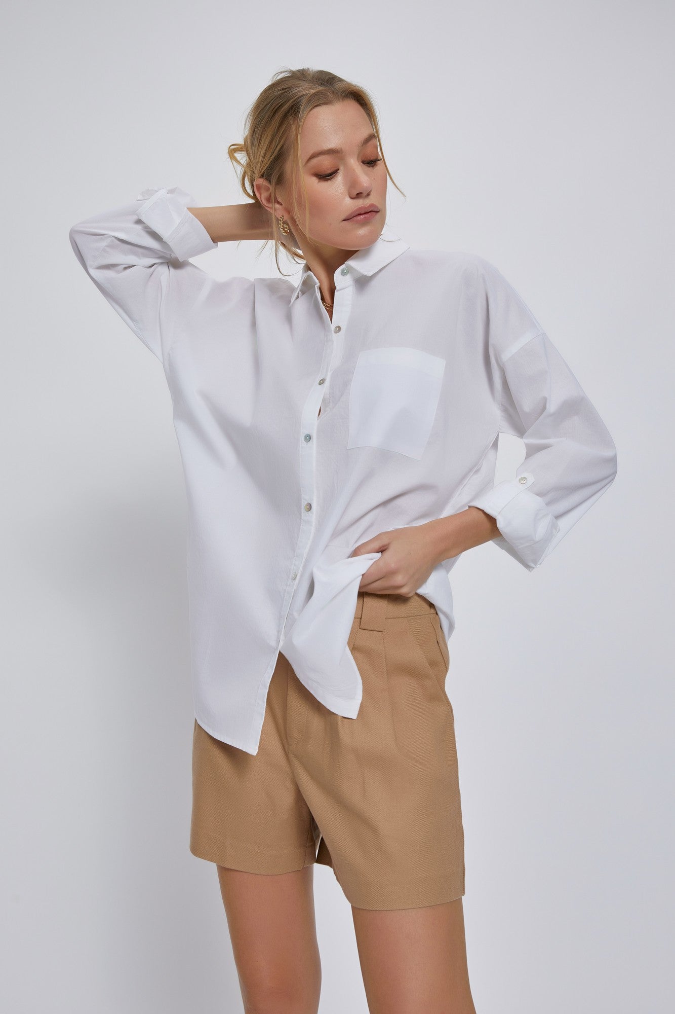 Bessett Button Down Collared Shirt - Multiple Colors