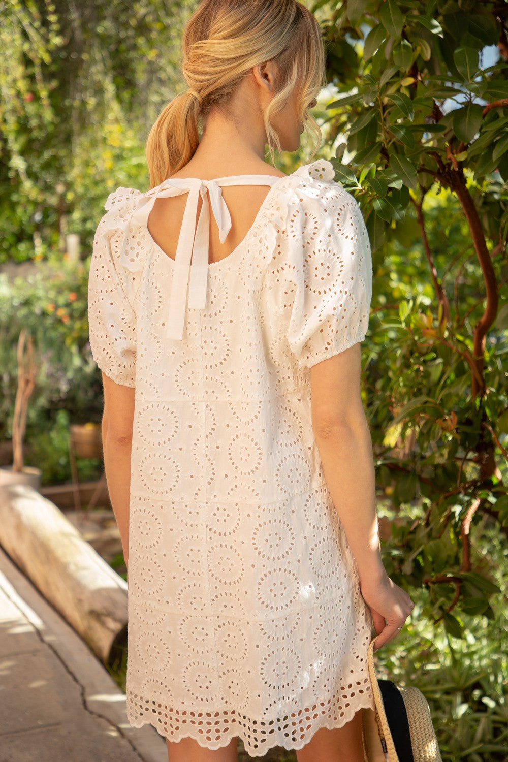 Summer Scallop Eyelet Dress