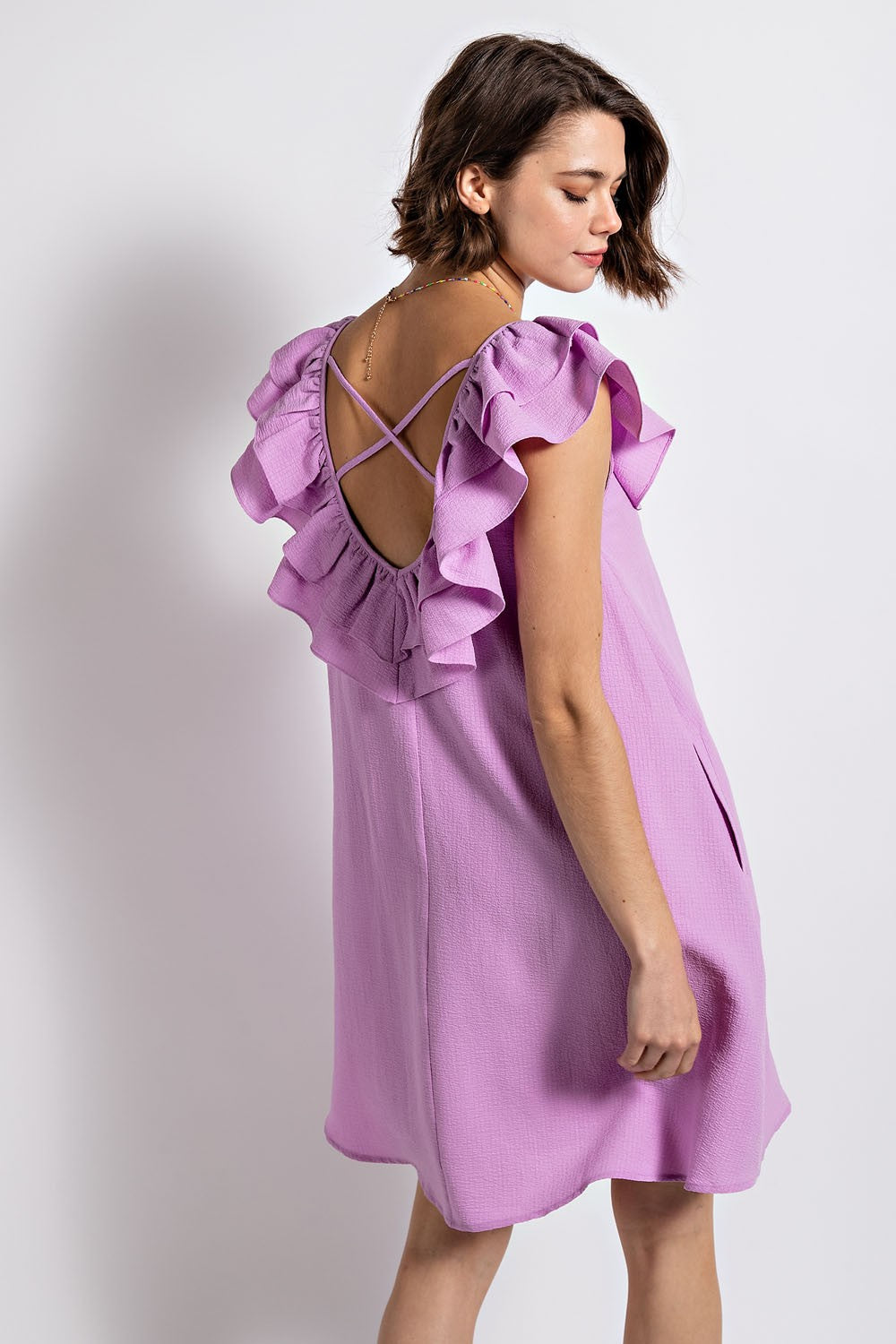 Lavender Ruffle Dress