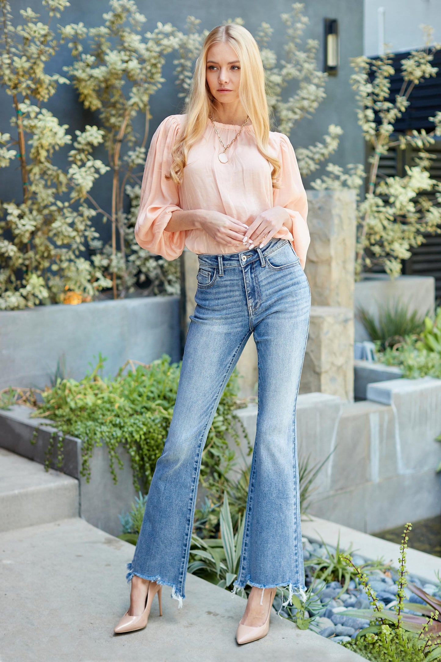 Jaylen Mid Rise Bootcut Jeans