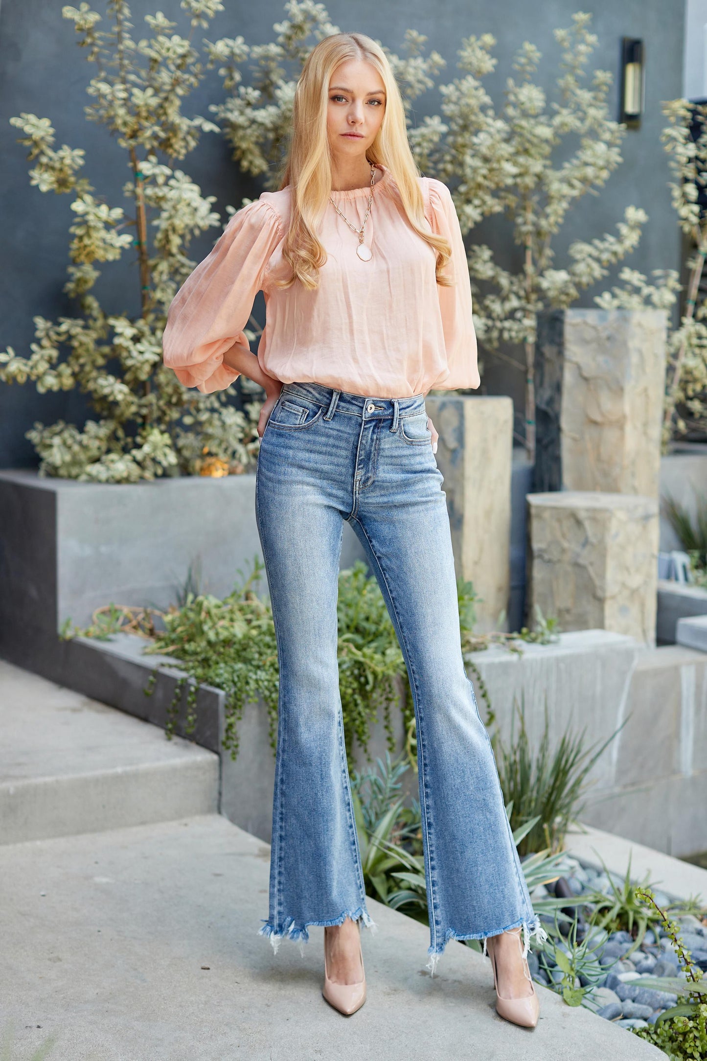 Jaylen Mid Rise Bootcut Jeans