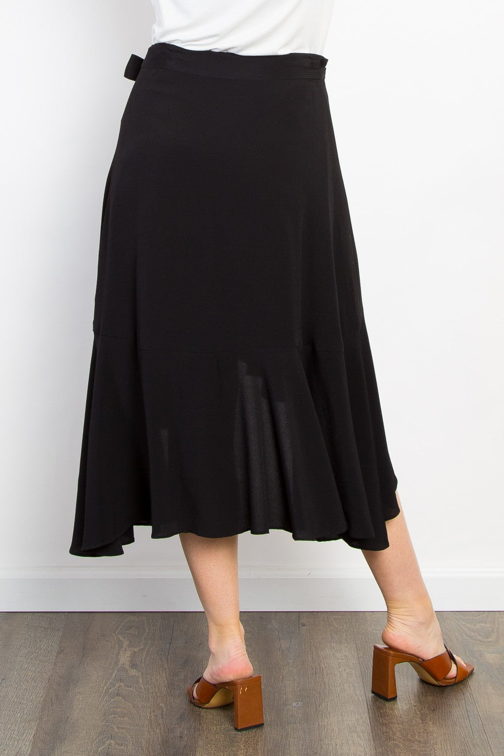 Black Wrap Skirt