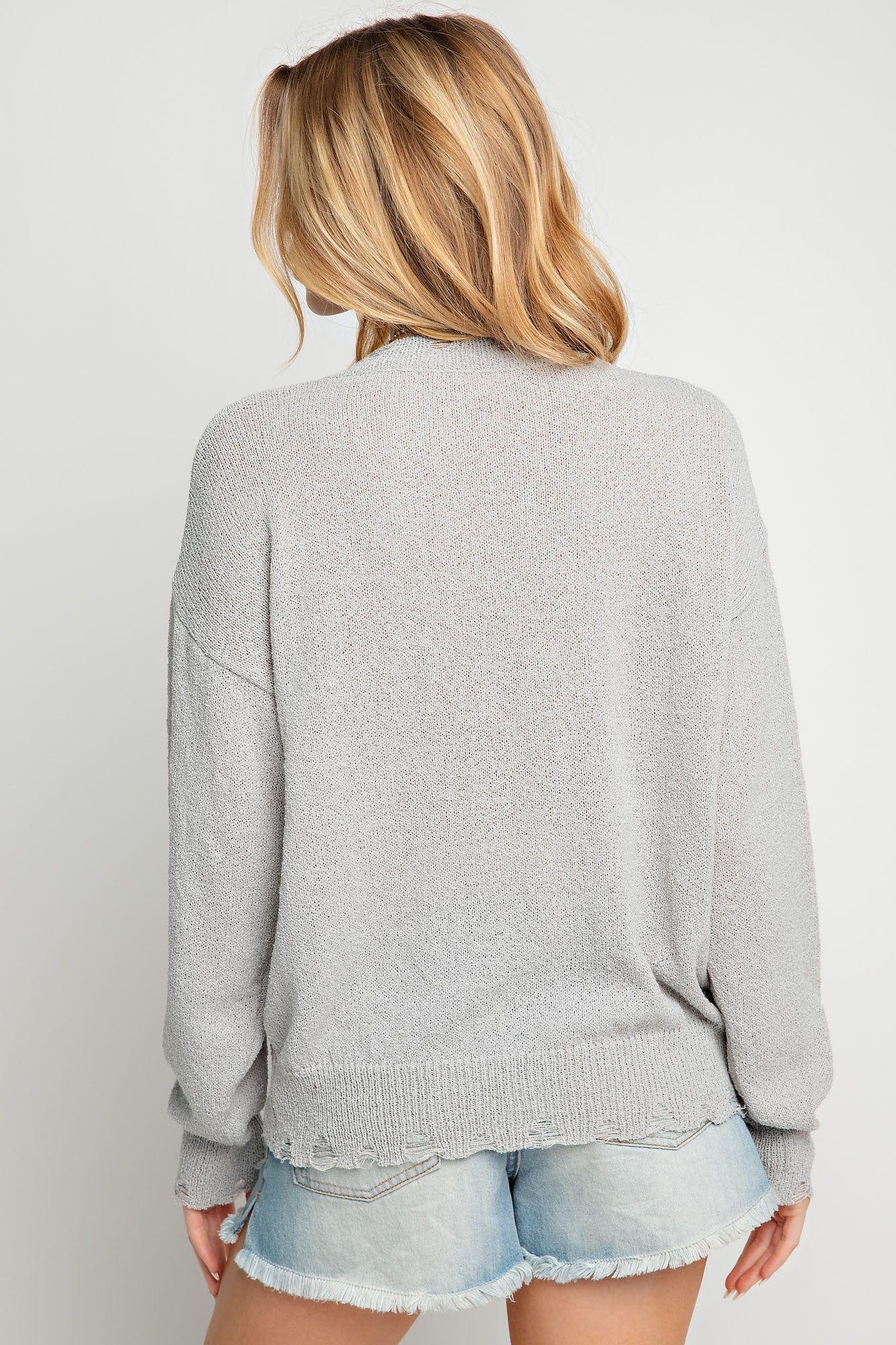 American Flag Distressed Sweater