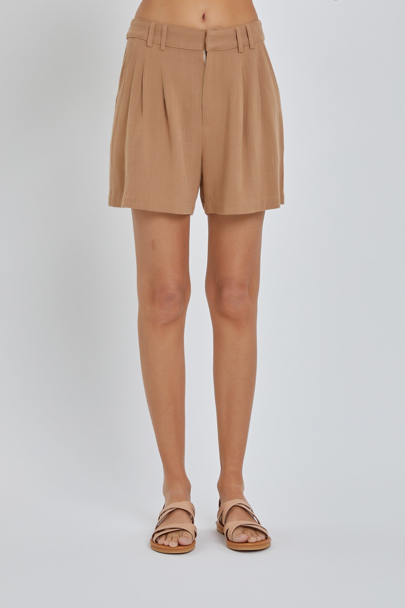 Bethany Flowy Linen Shorts