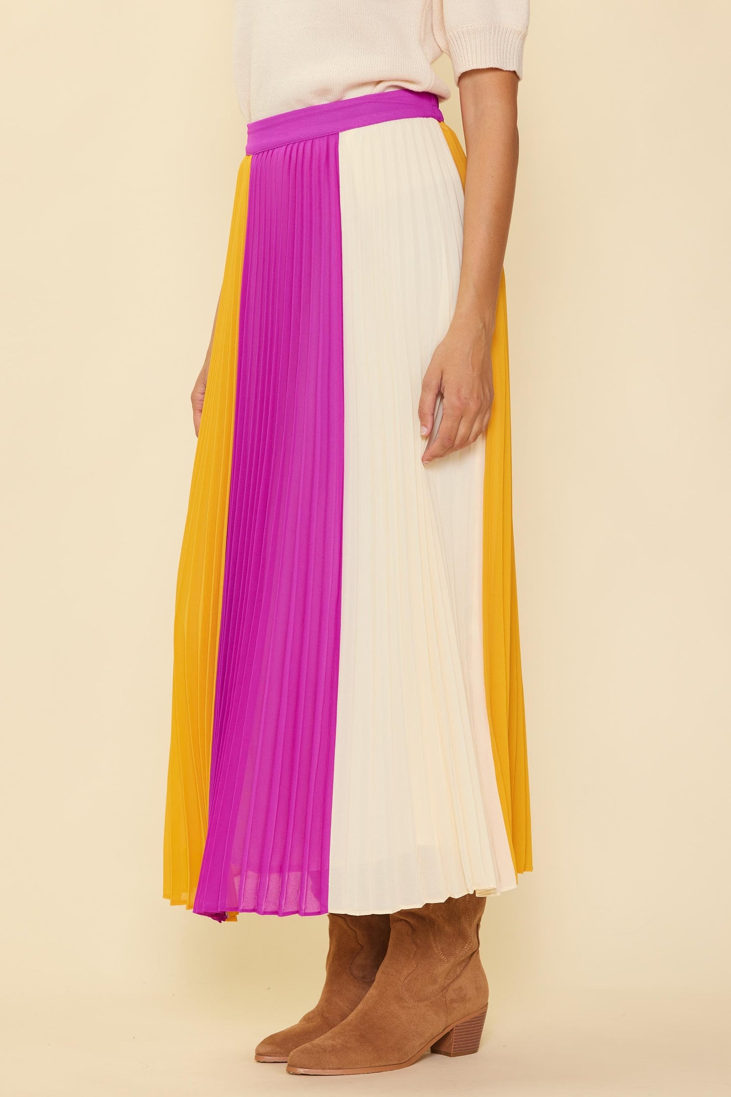 Mango Orchid Colorblock Skirt