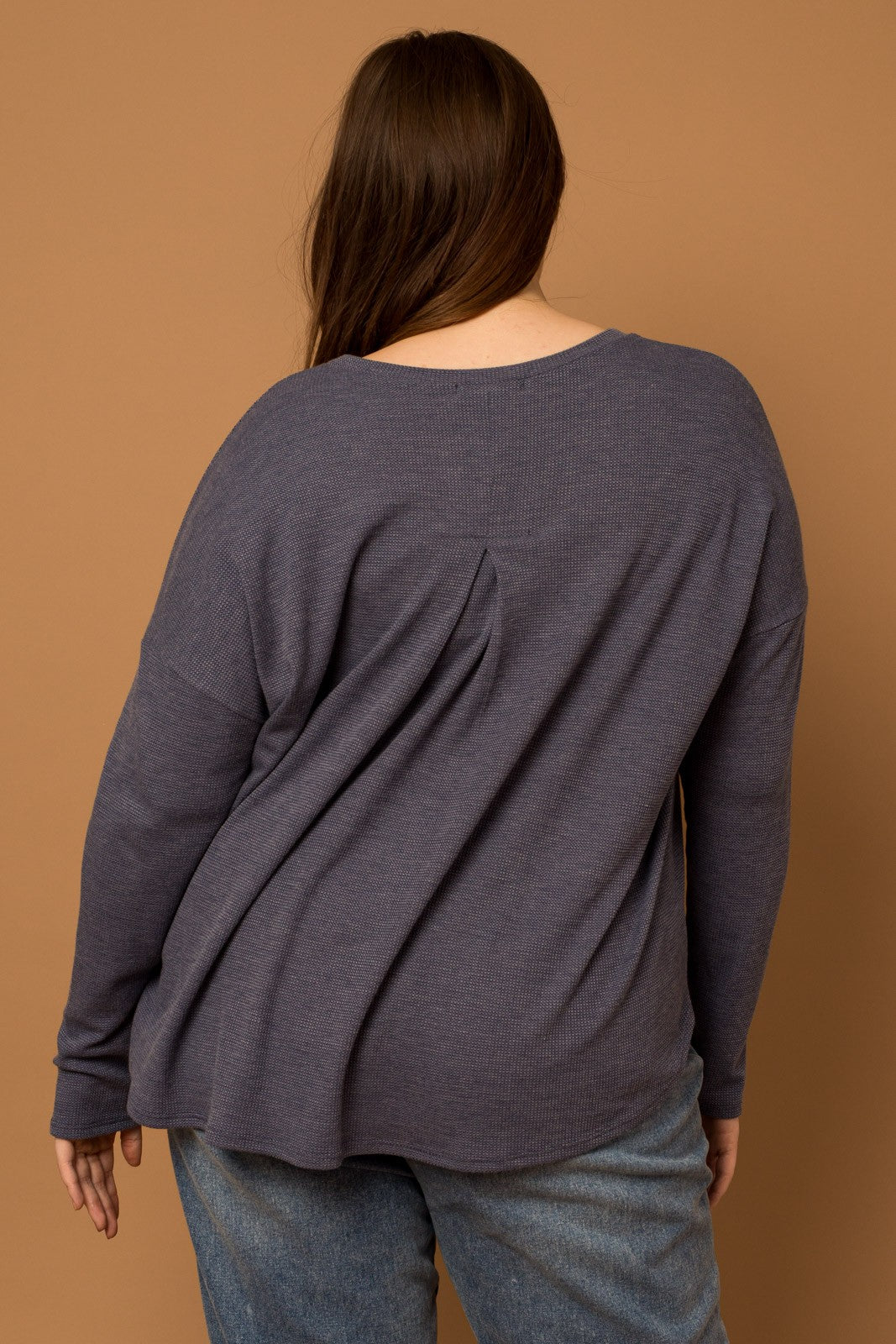 Plus Size Back Pleated Top