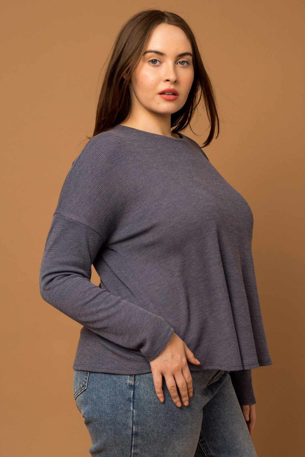Plus Size Back Pleated Top