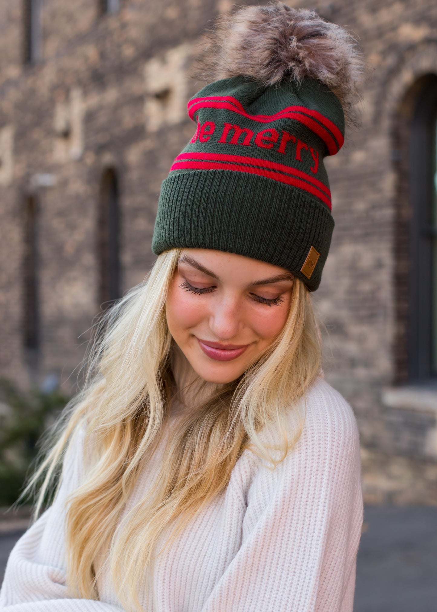 Be Merry Tree Pom Hat