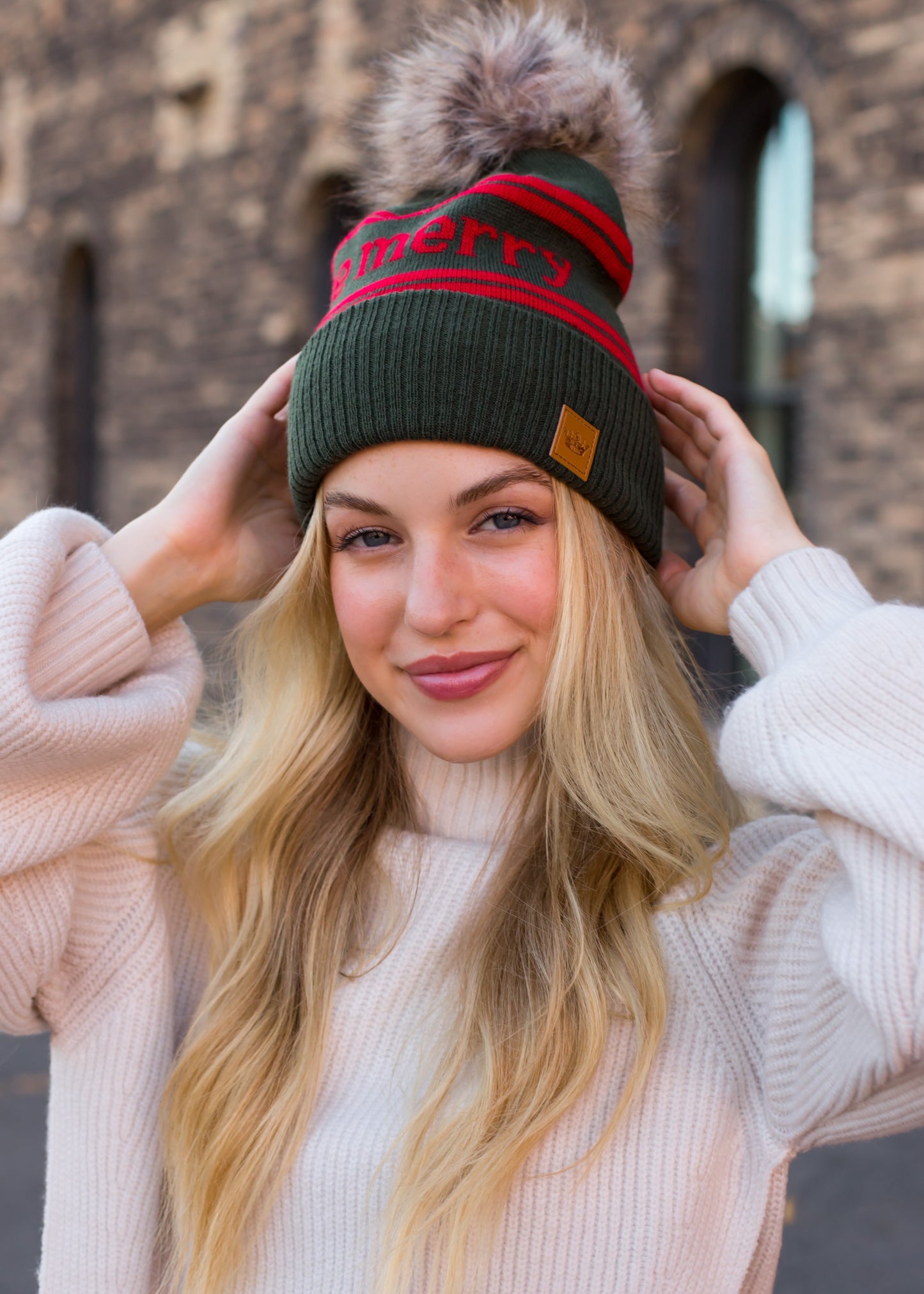 Be Merry Tree Pom Hat
