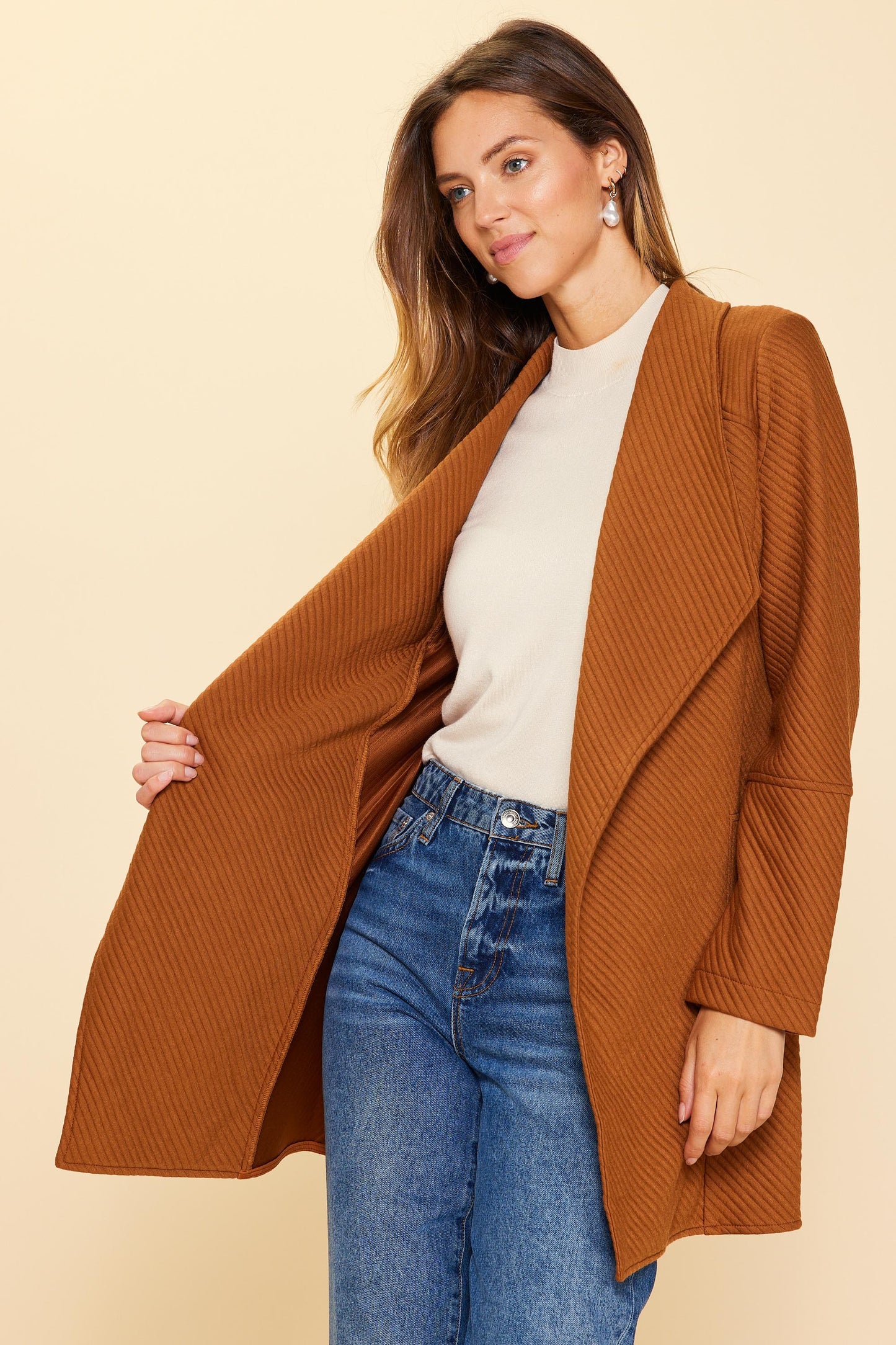 Huntley Light Quilted Open Jacket - Multiple Colors