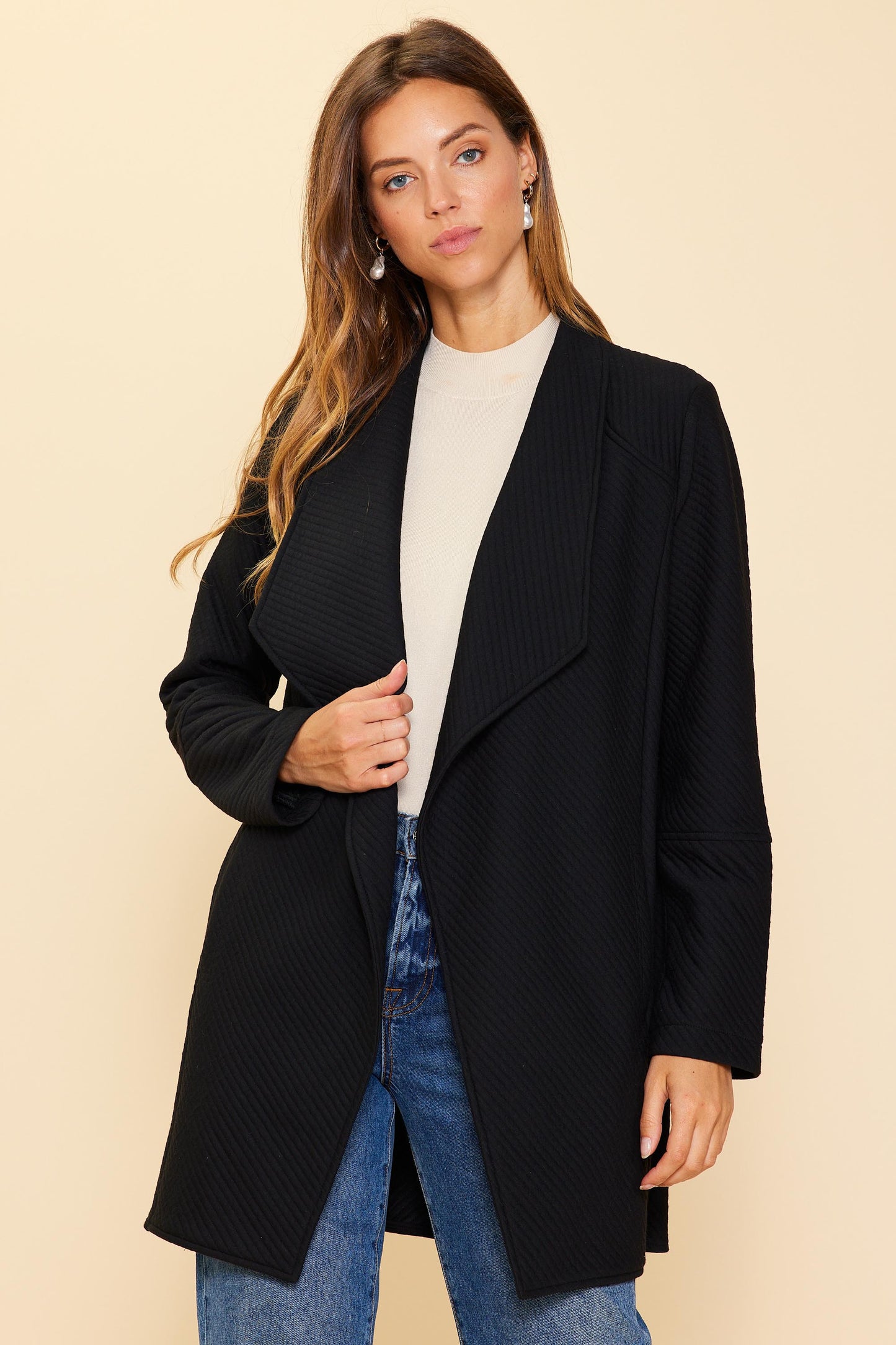 Huntley Light Quilted Open Jacket - Multiple Colors