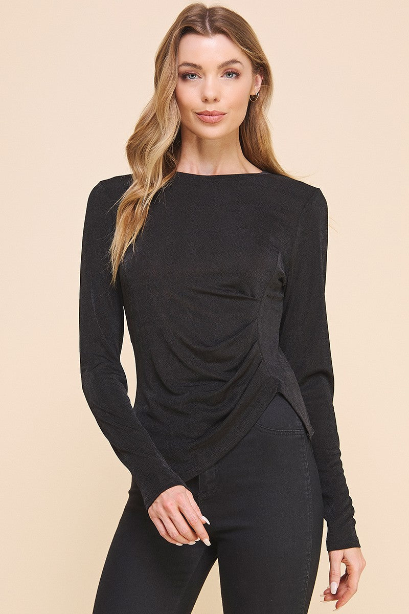 Slinky Asymmetrical Top - Multiple Colors