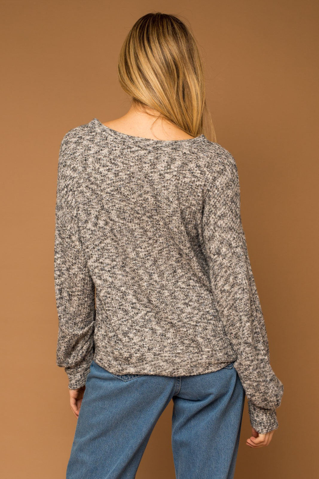 Plus Size Marled Top