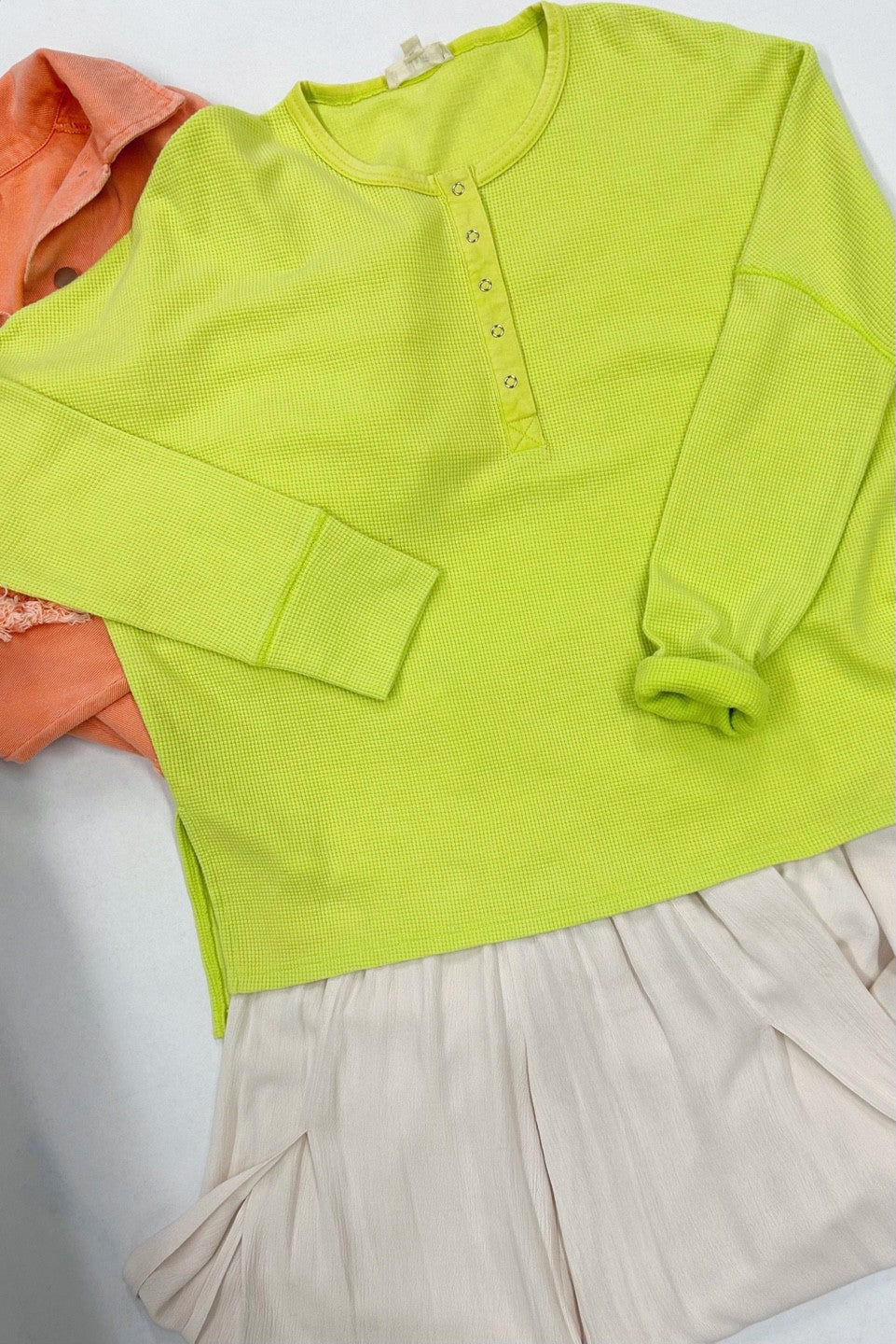 Lime Green Henley