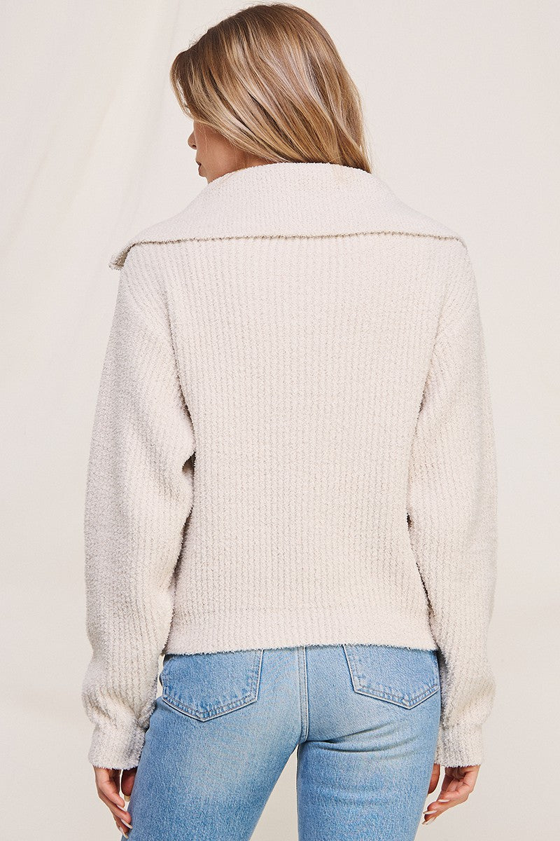 Soft Half Zip Sweater Pullover