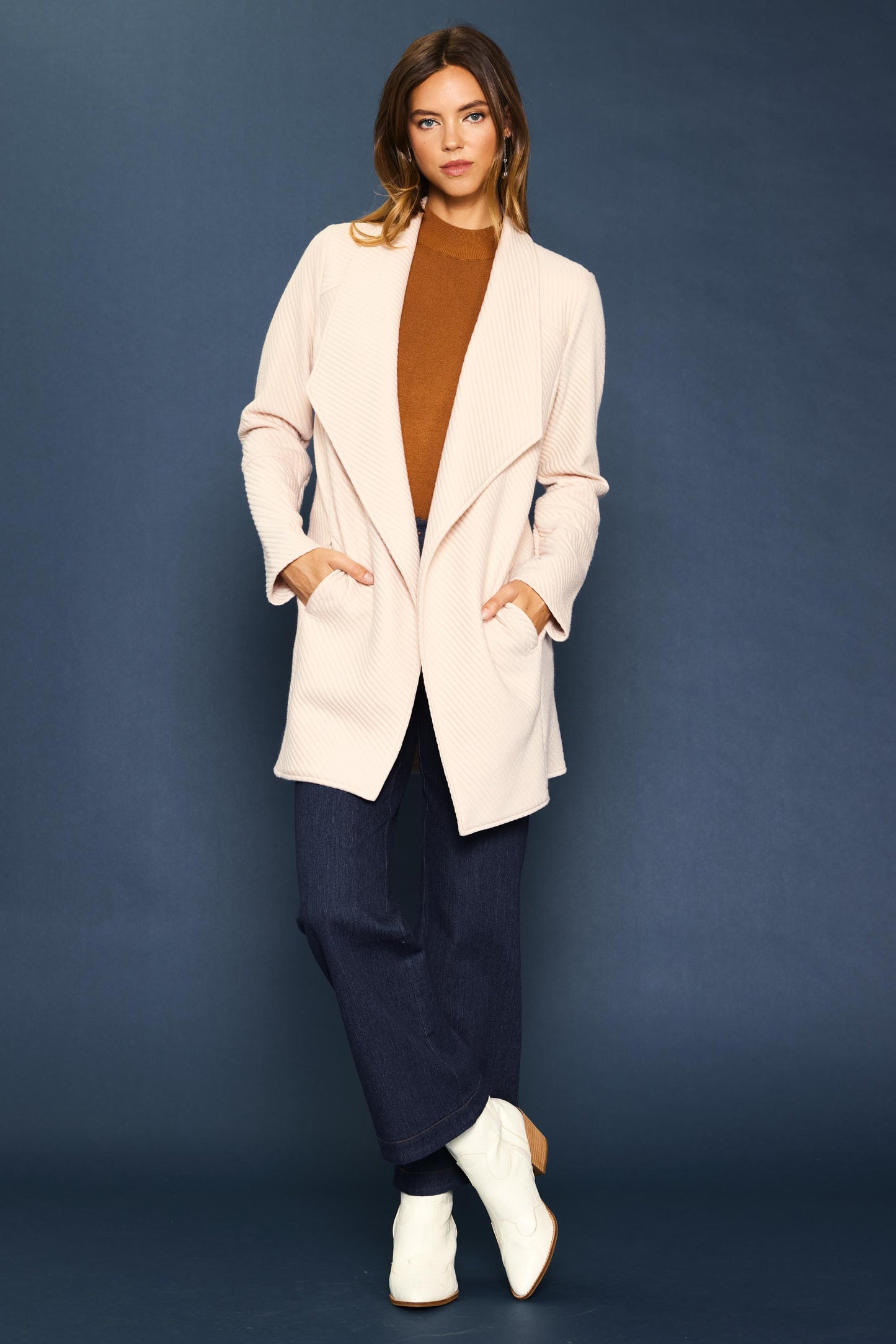Huntley Light Quilted Open Jacket - Multiple Colors