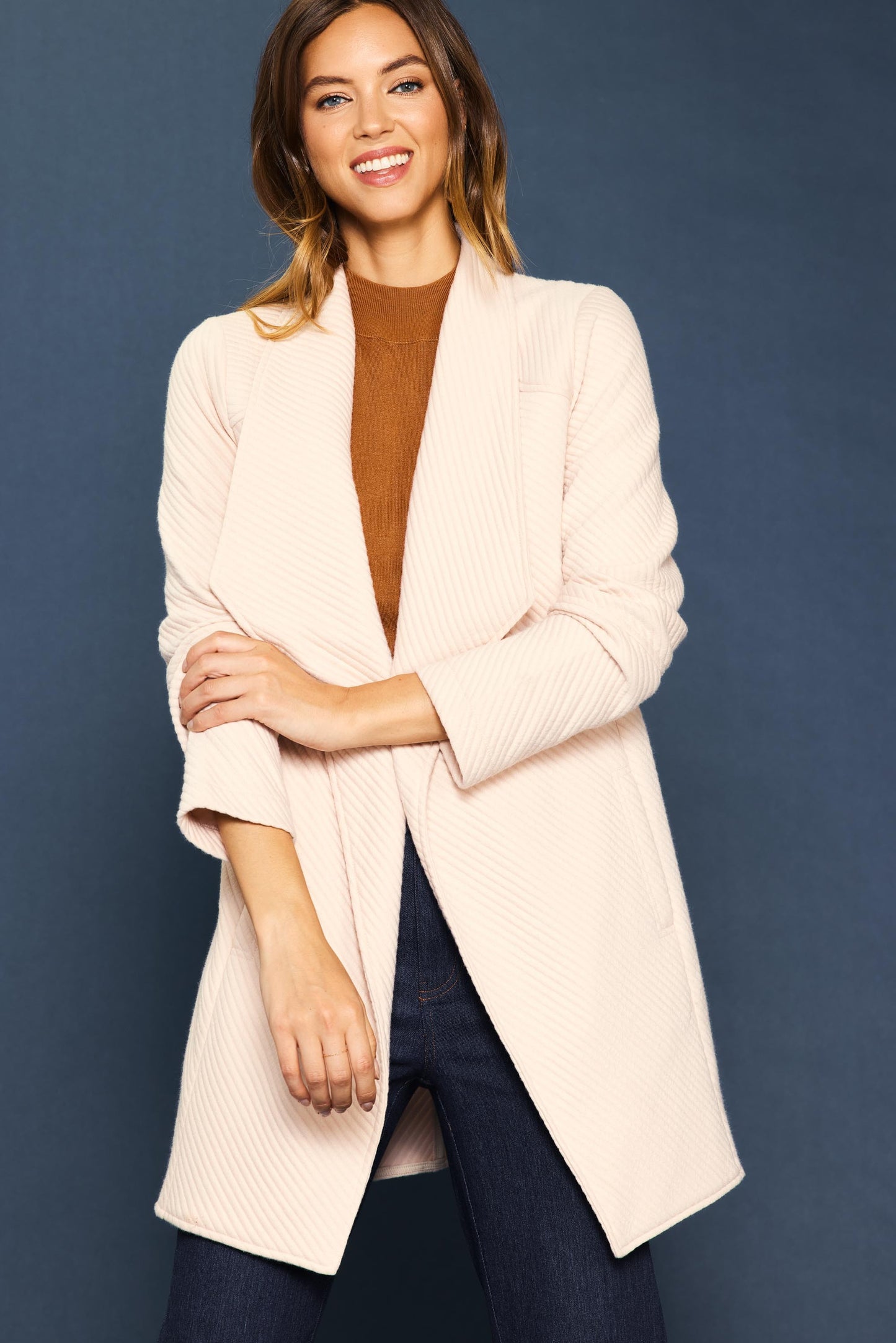 Huntley Light Quilted Open Jacket - Multiple Colors