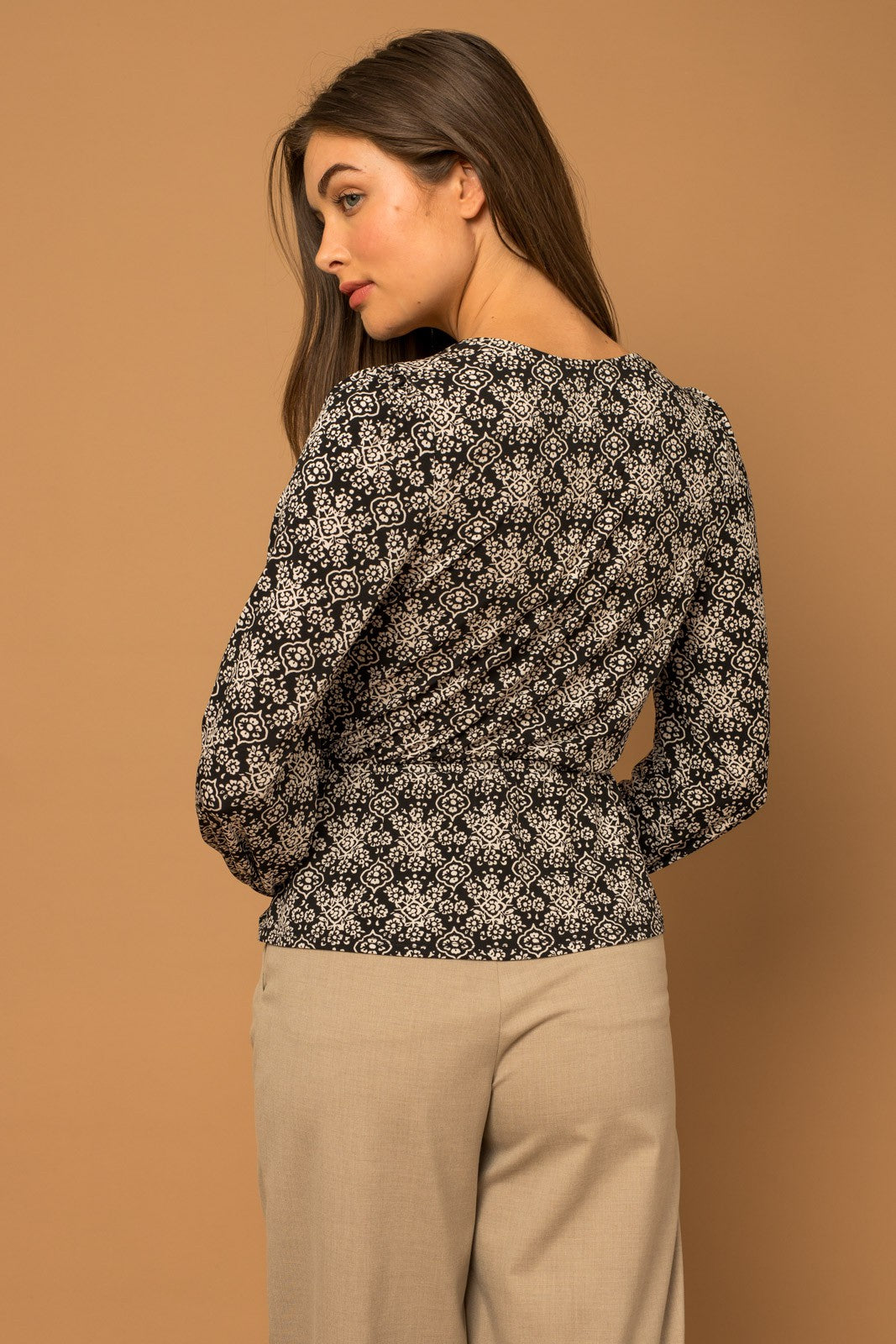 Kathleen Faux Wrap Top