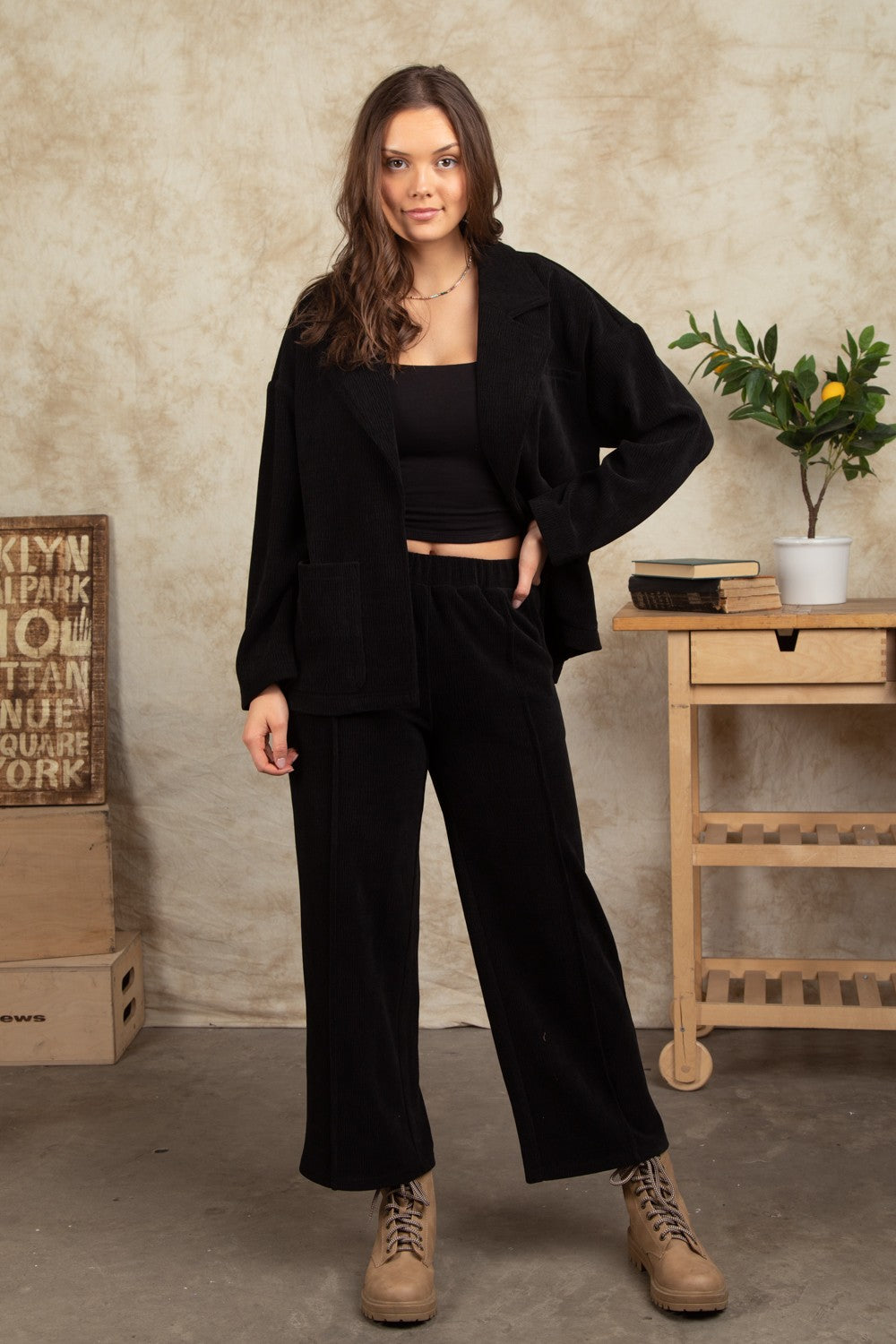Plus Size Corduroy Pants - Multiple Colors