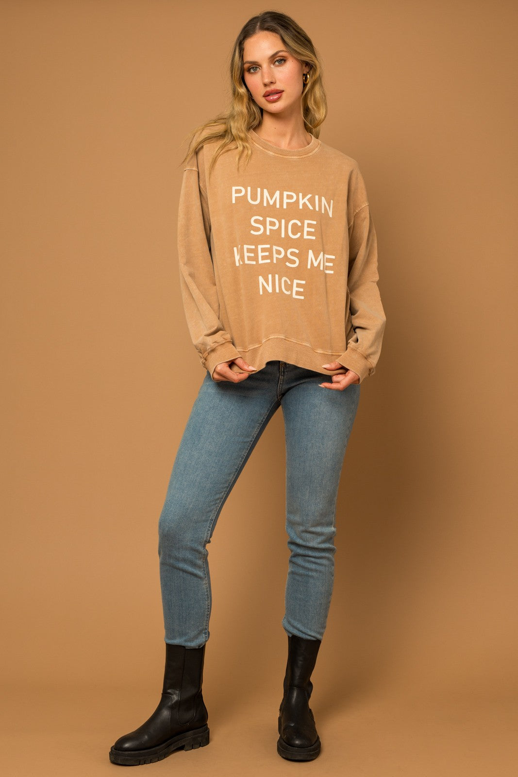 Pumpkin Spice Keeps Me Nice Sweatshirt