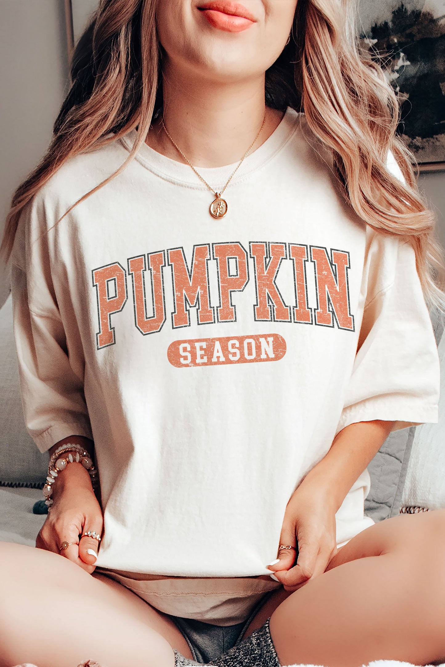 Oversized Pumpkin Season Graphic Tee