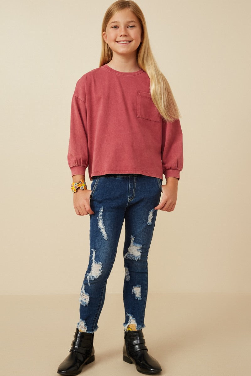 Girls Long Sleeve T-Shirt - Multiple Colors
