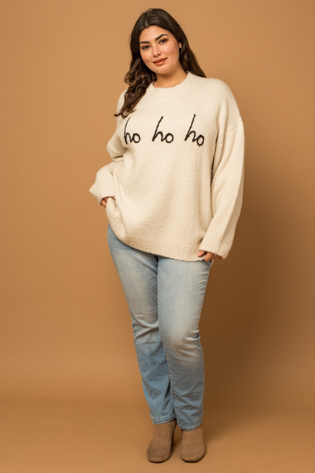 Plus Size Ho Ho Ho Sweater