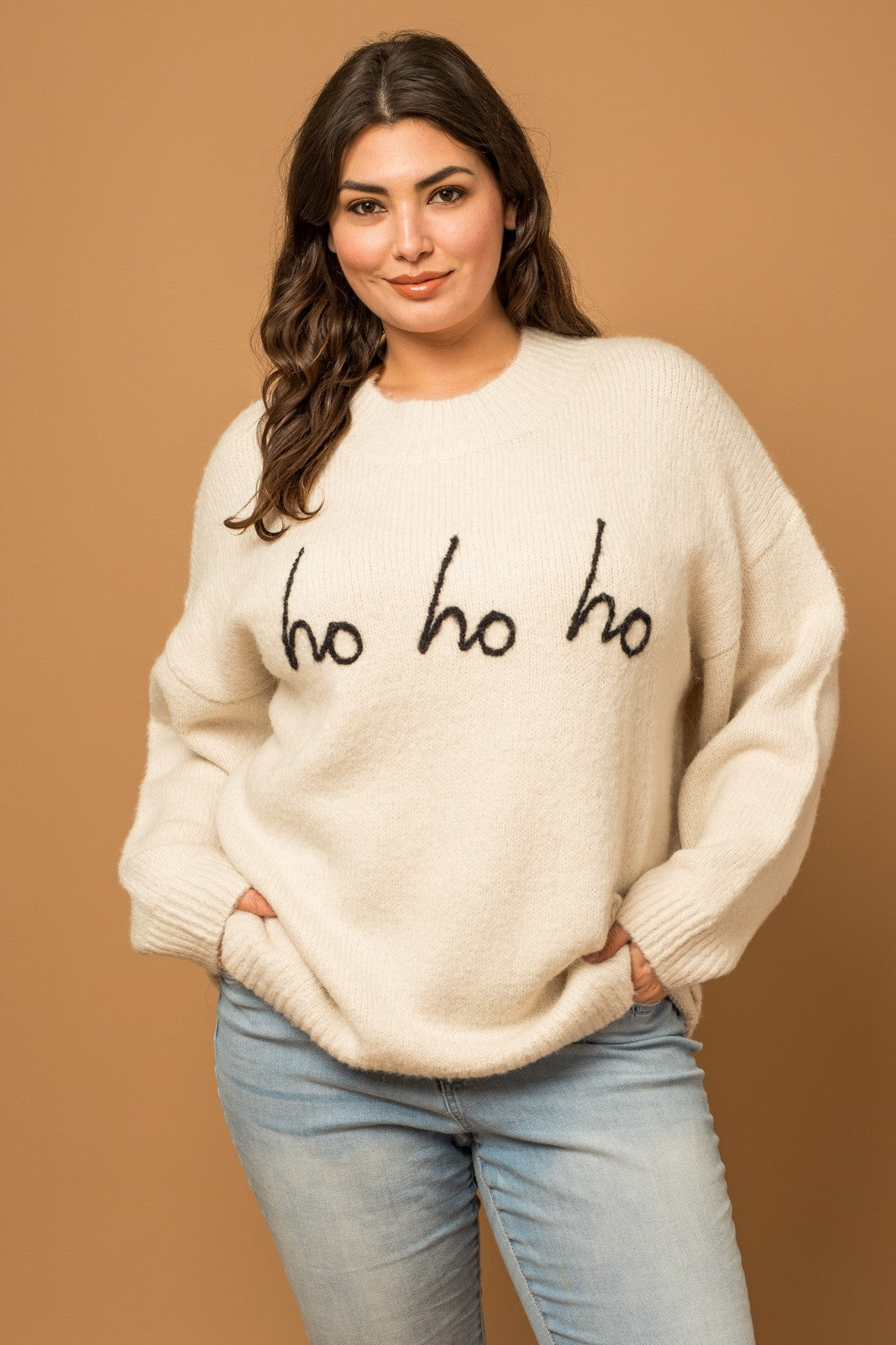 Plus Size Ho Ho Ho Sweater