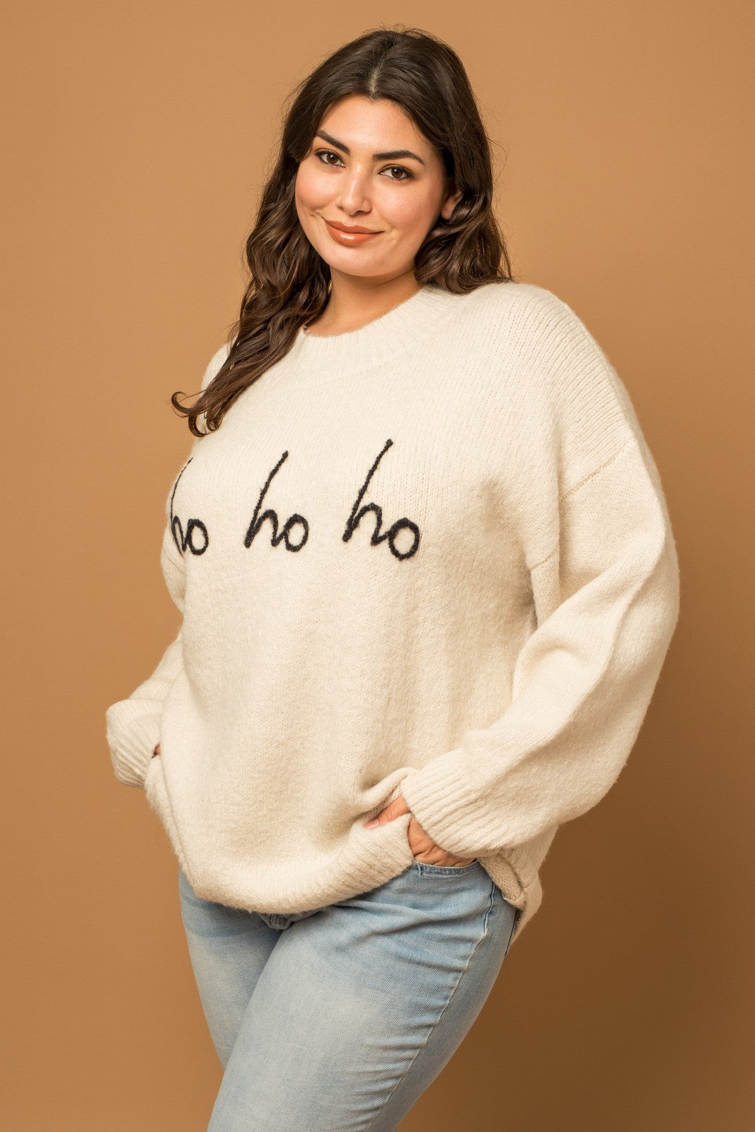 Plus Size Ho Ho Ho Sweater