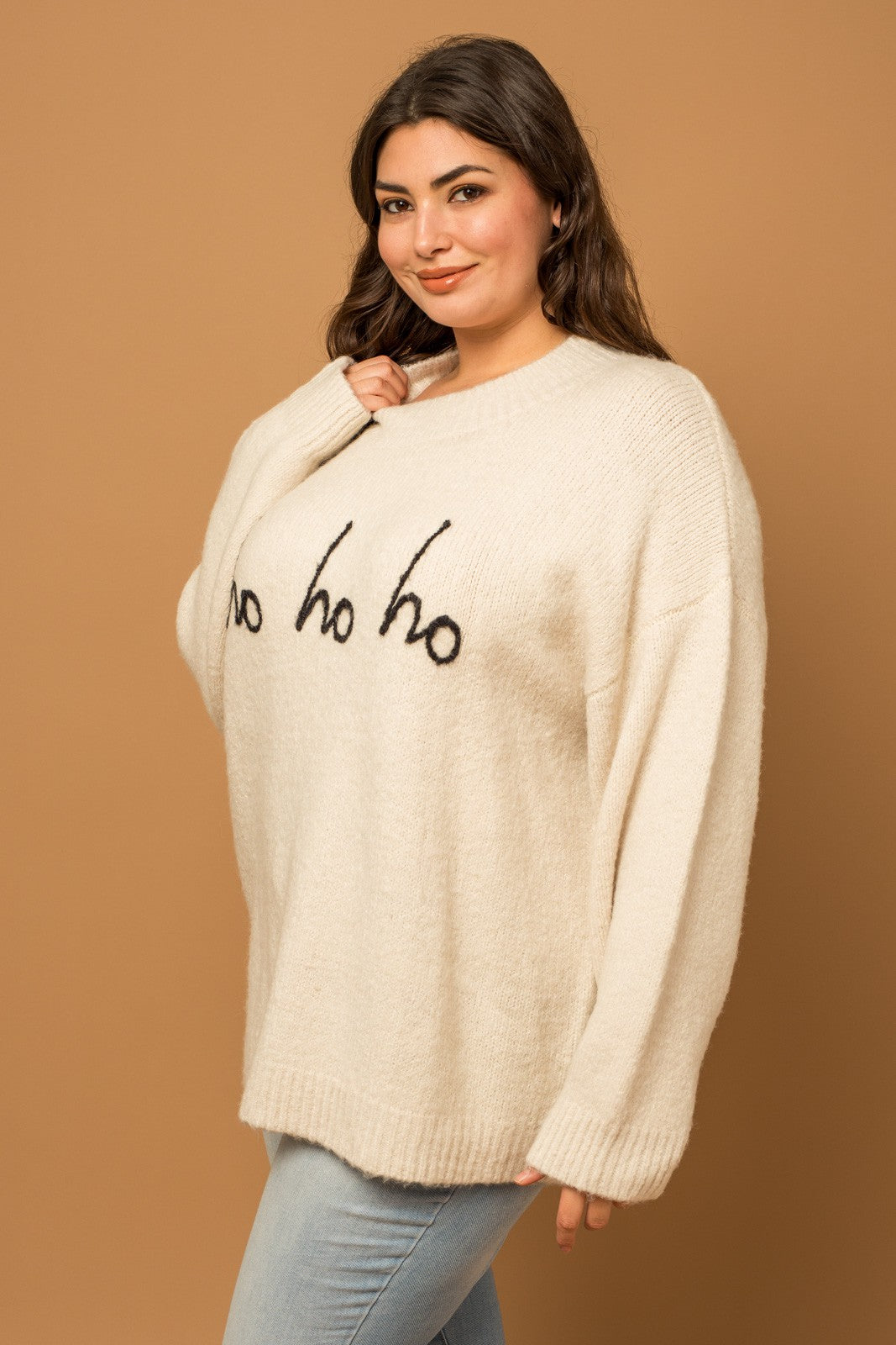 Plus Size Ho Ho Ho Sweater